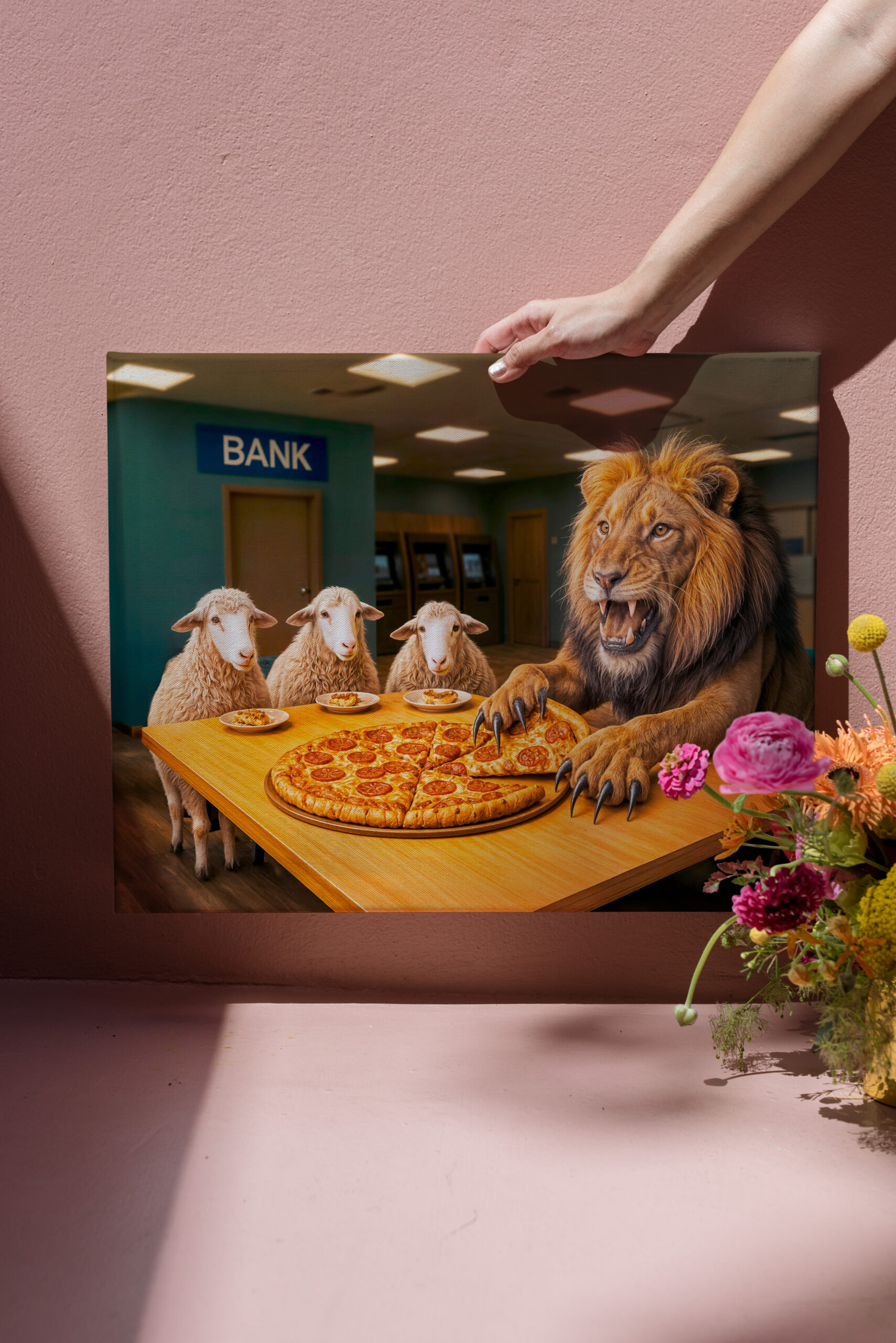 raxxa Canva: Lion Takes Lion’s Share of the Pizza