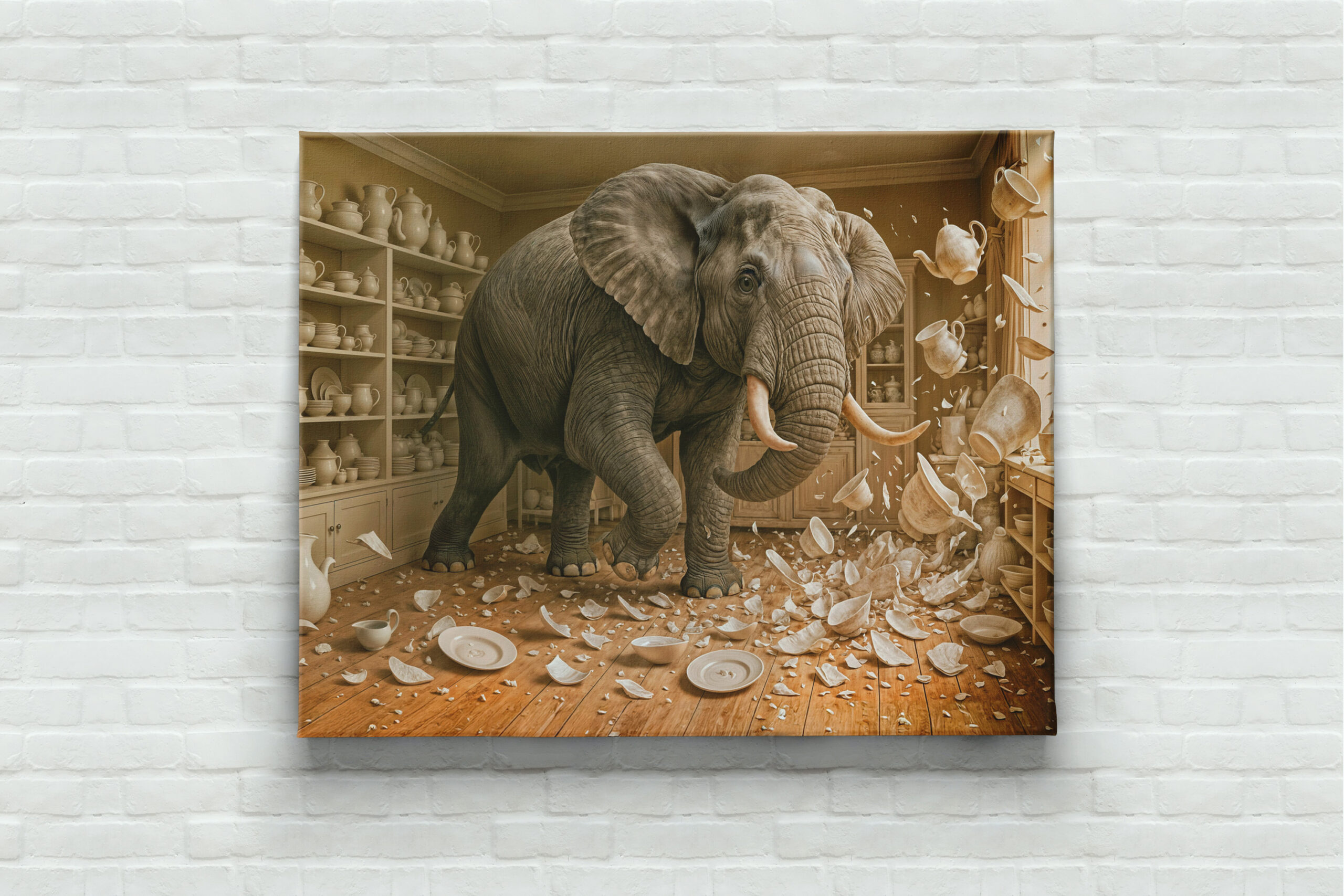raxxa Canva: Elephant Rampages Through China Shop – Bild 3
