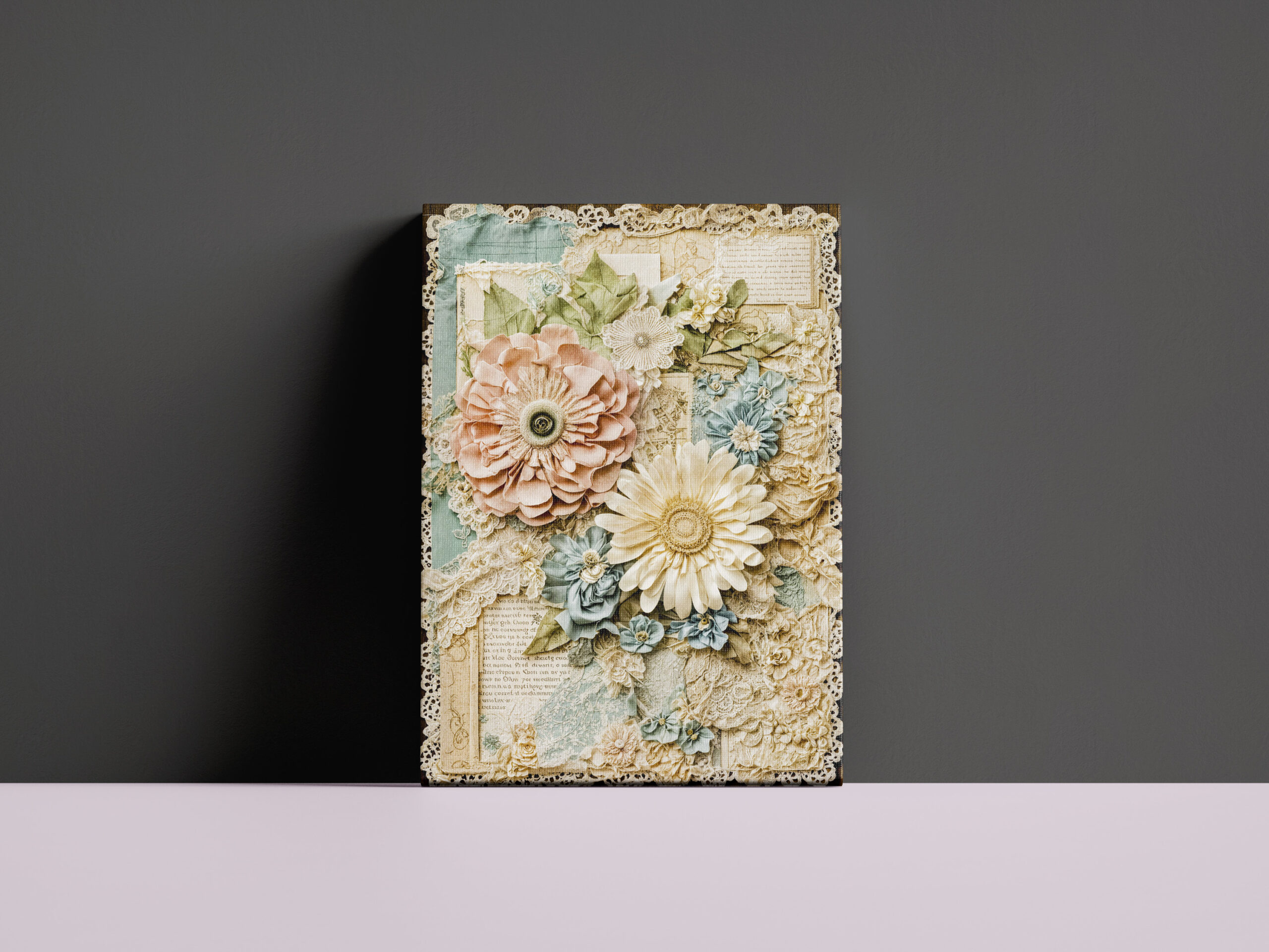 raxxa Canva: Vintage floral collage with layered textures - Image 2