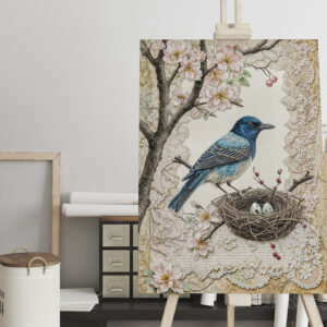 raxxa Canva: Bluebird in Blossoms