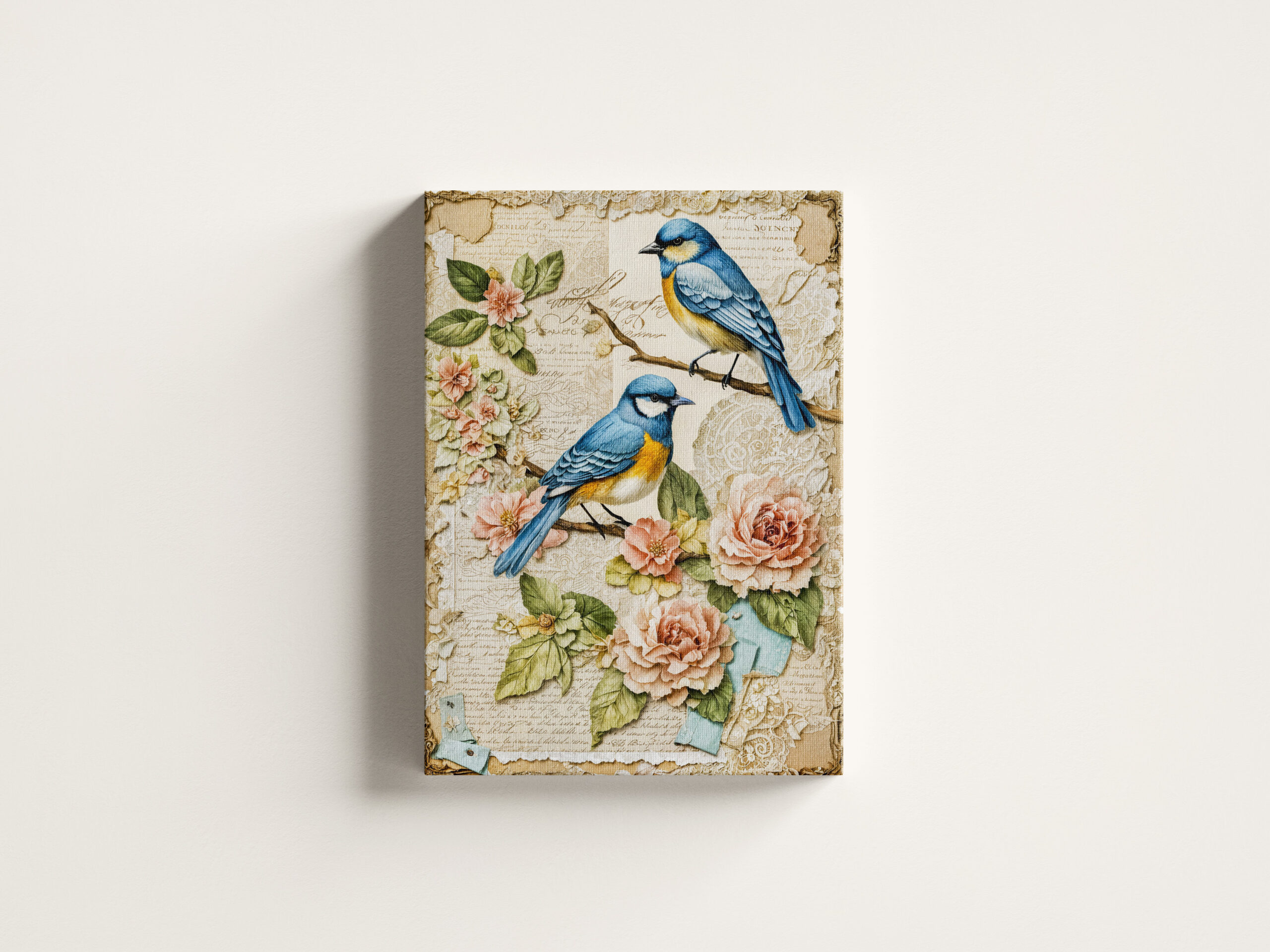 raxxa Canva: Bluebirds with Roses - Image 3