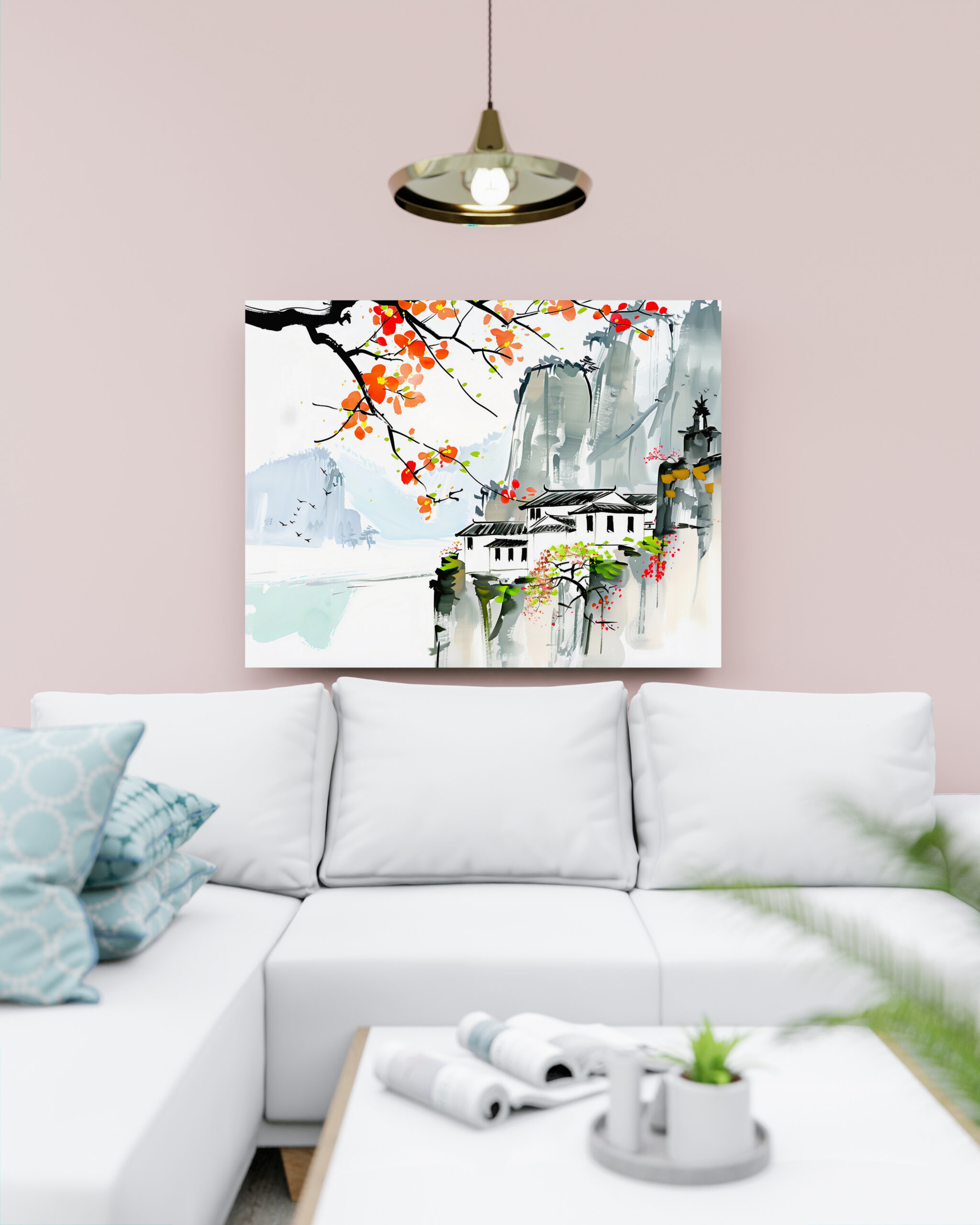 raxxa Canva: Chinese Springtime in a Mountain Village – Bild 3