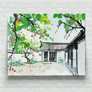 raxxa Canva: Traditional Courtyard of a Chinese House