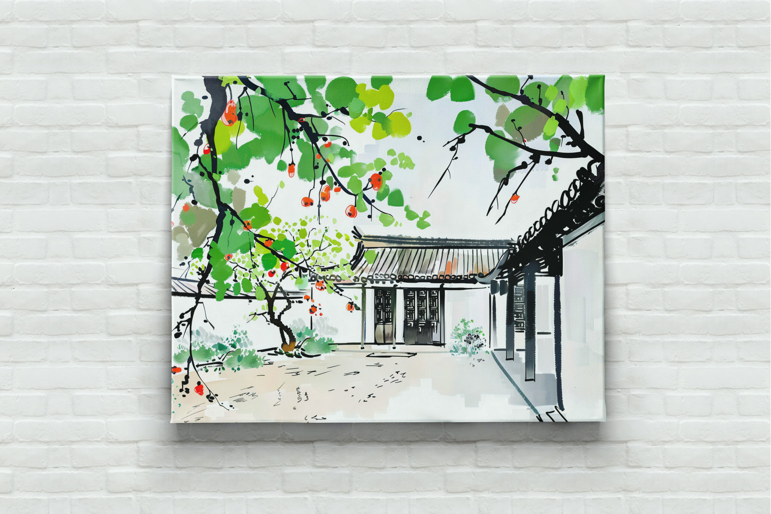 raxxa Canva: Traditional Courtyard of a Chinese House