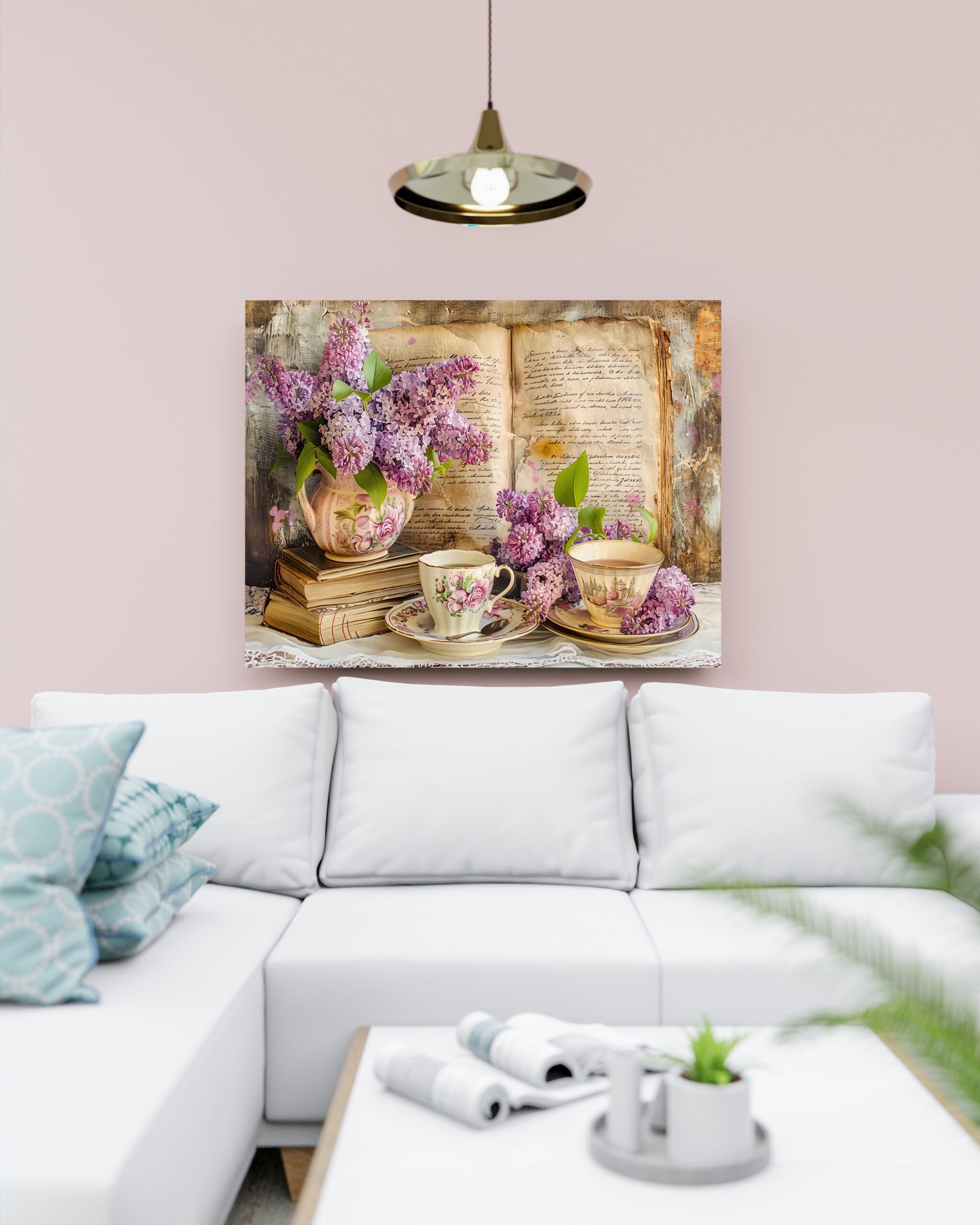 raxxa Canva: Lilac Bunch in an Antique Coffee Pot – Bild 2
