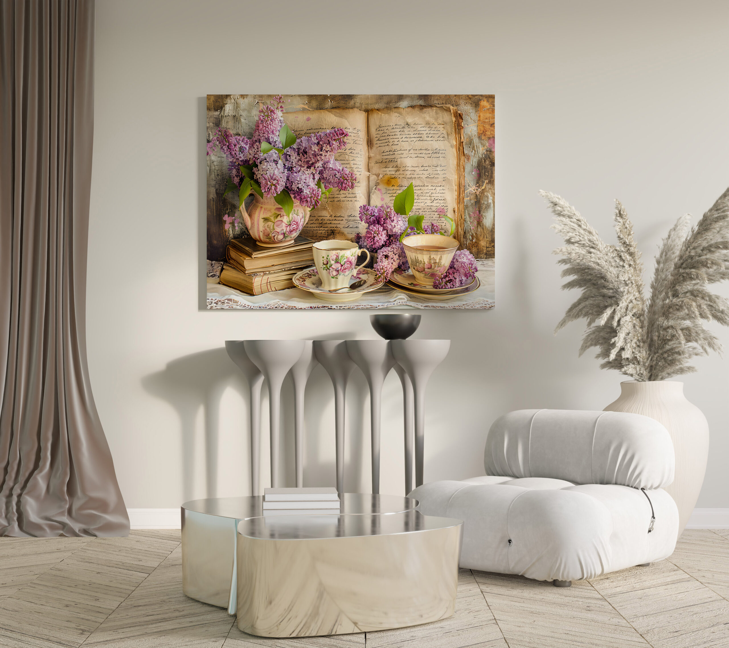 raxxa Canva: Lilac Bunch in an Antique Coffee Pot – Bild 3