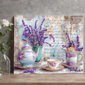 raxxa Canva: Lavender with Classic Tea Service