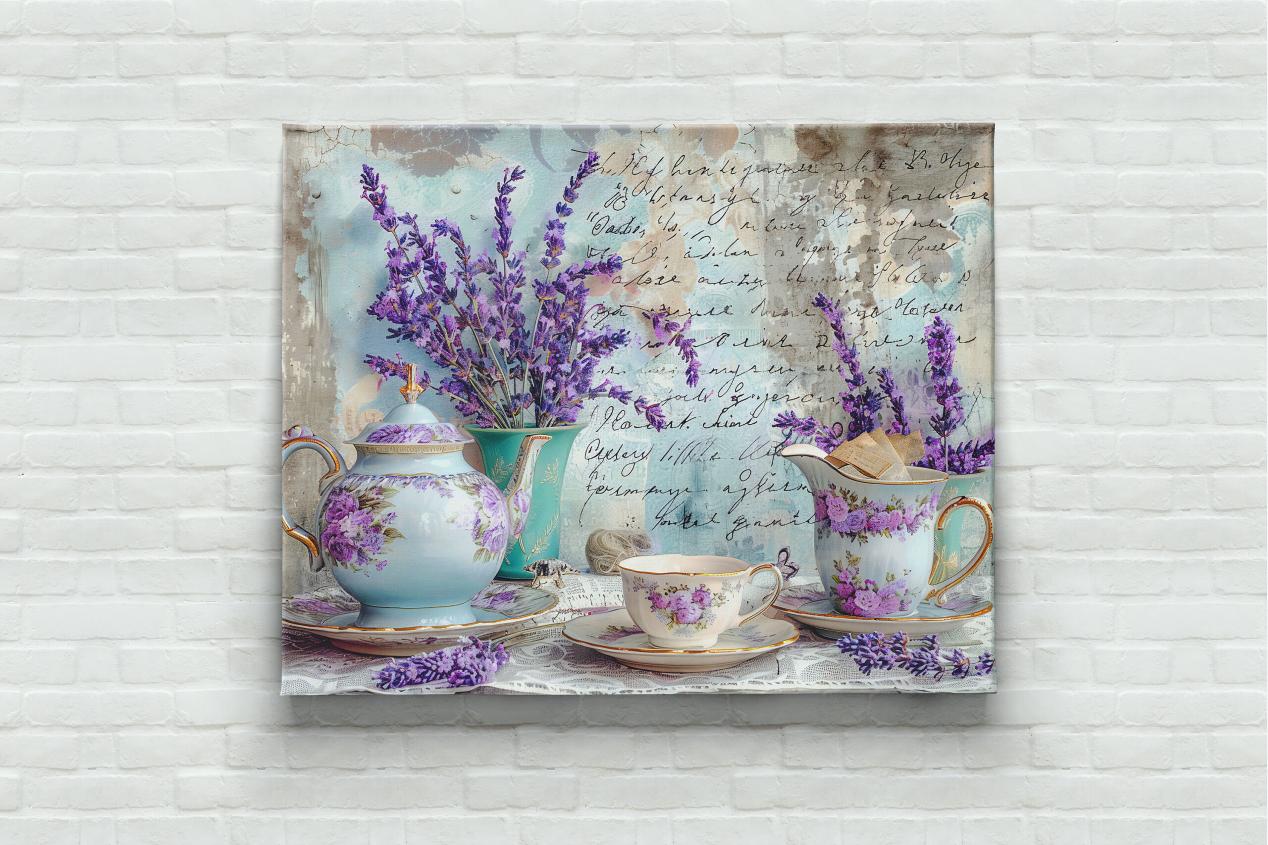 raxxa Canva: Lavender with Classic Tea Service - Imagen 2