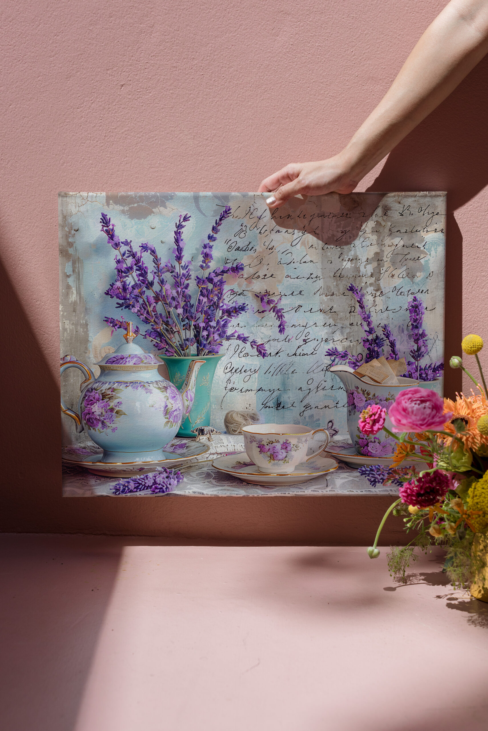 raxxa Canva: Lavender with Classic Tea Service - Imagen 3
