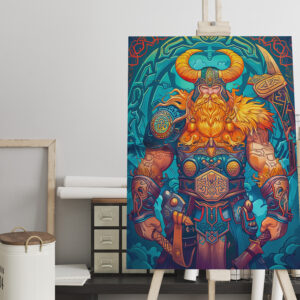 raxxa Canva: Viking Illustration Of Odin’s Judgment Over Fallen Battlefield Warriors