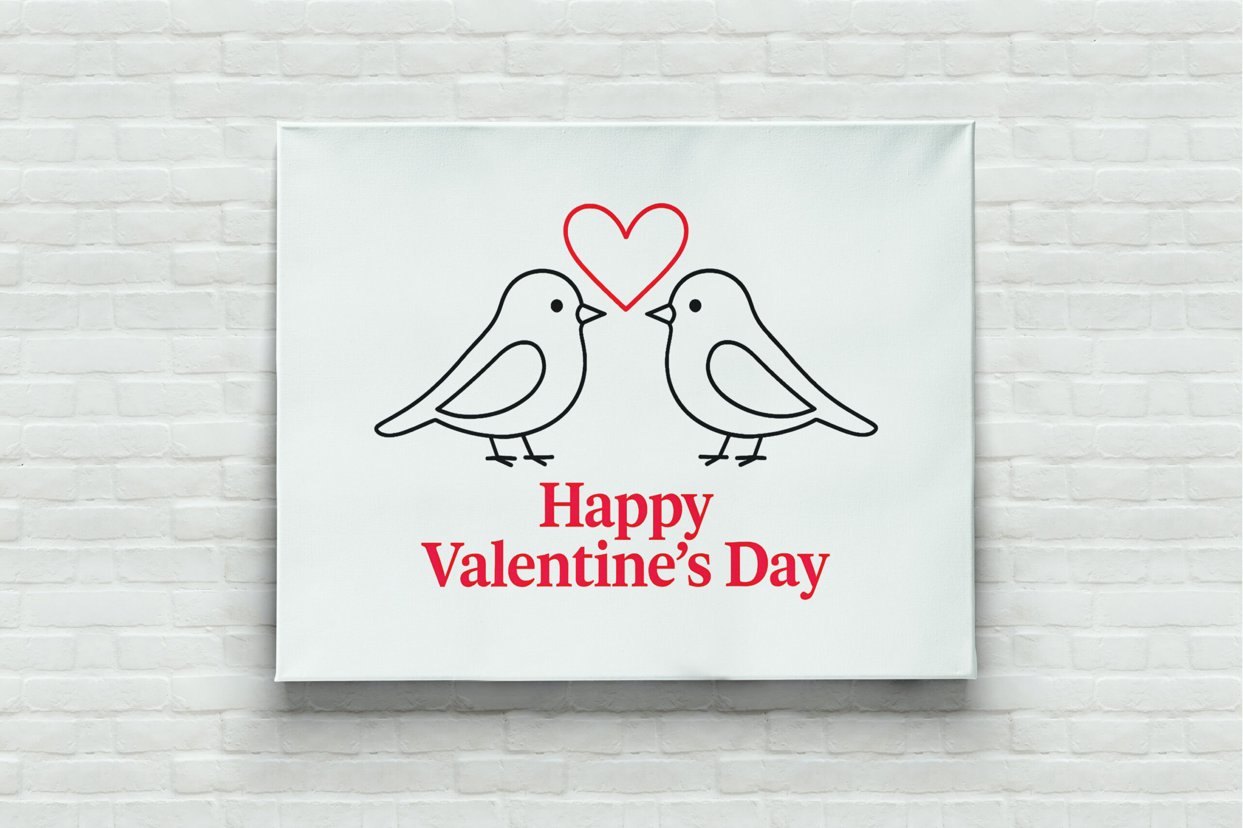 raxxa Canva: Two Birds with Heart – Valentine’s Day Card Design - immagine 3