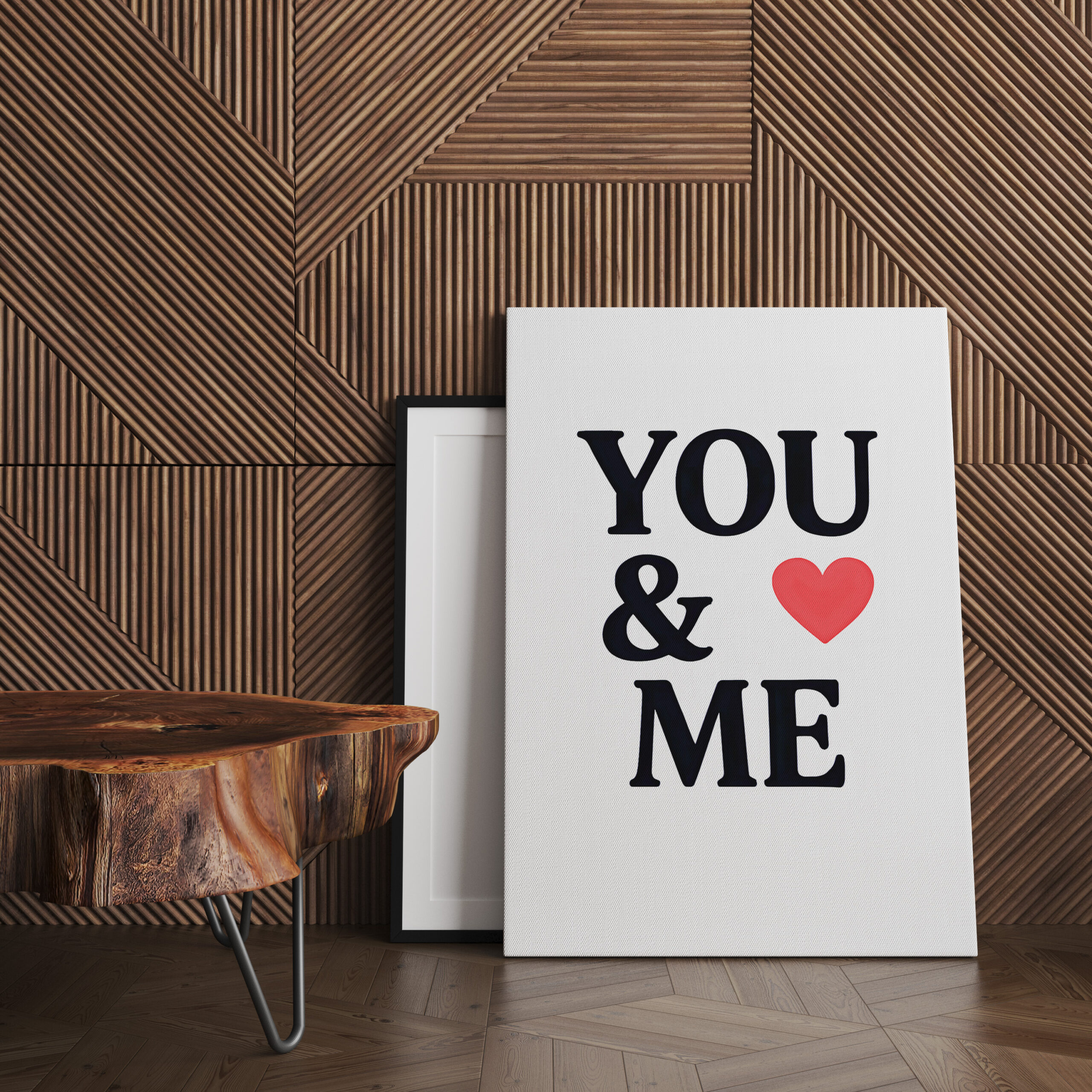 raxxa Canva: YOU ME with Heart Minimal Valentine’s Day Typography - Image 3