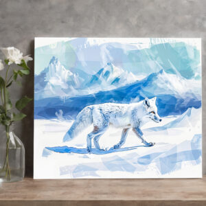 raxxa Canva: Arctic Fox in Snowy Landscape