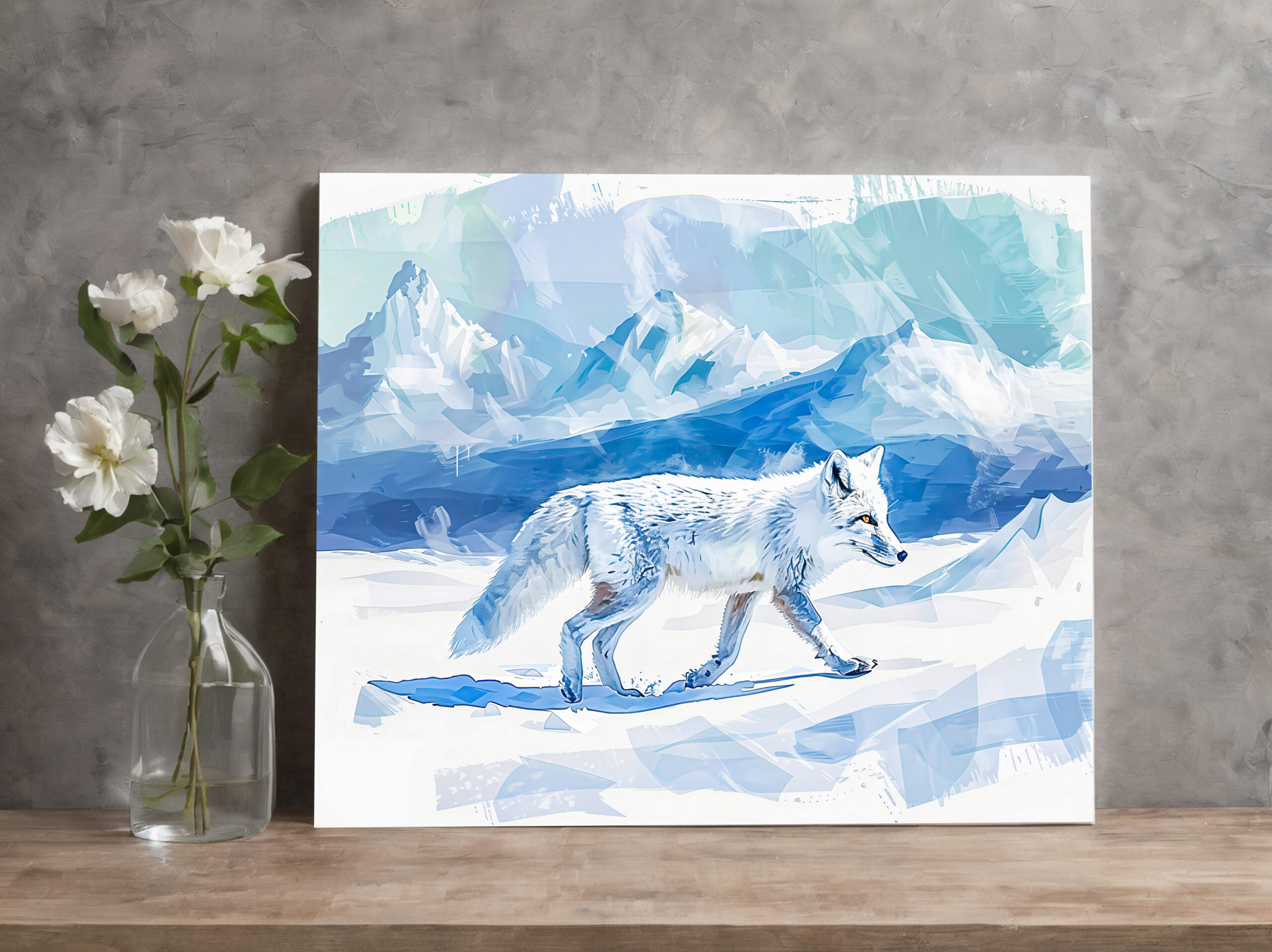 raxxa Canva: Arctic Fox in Snowy Landscape