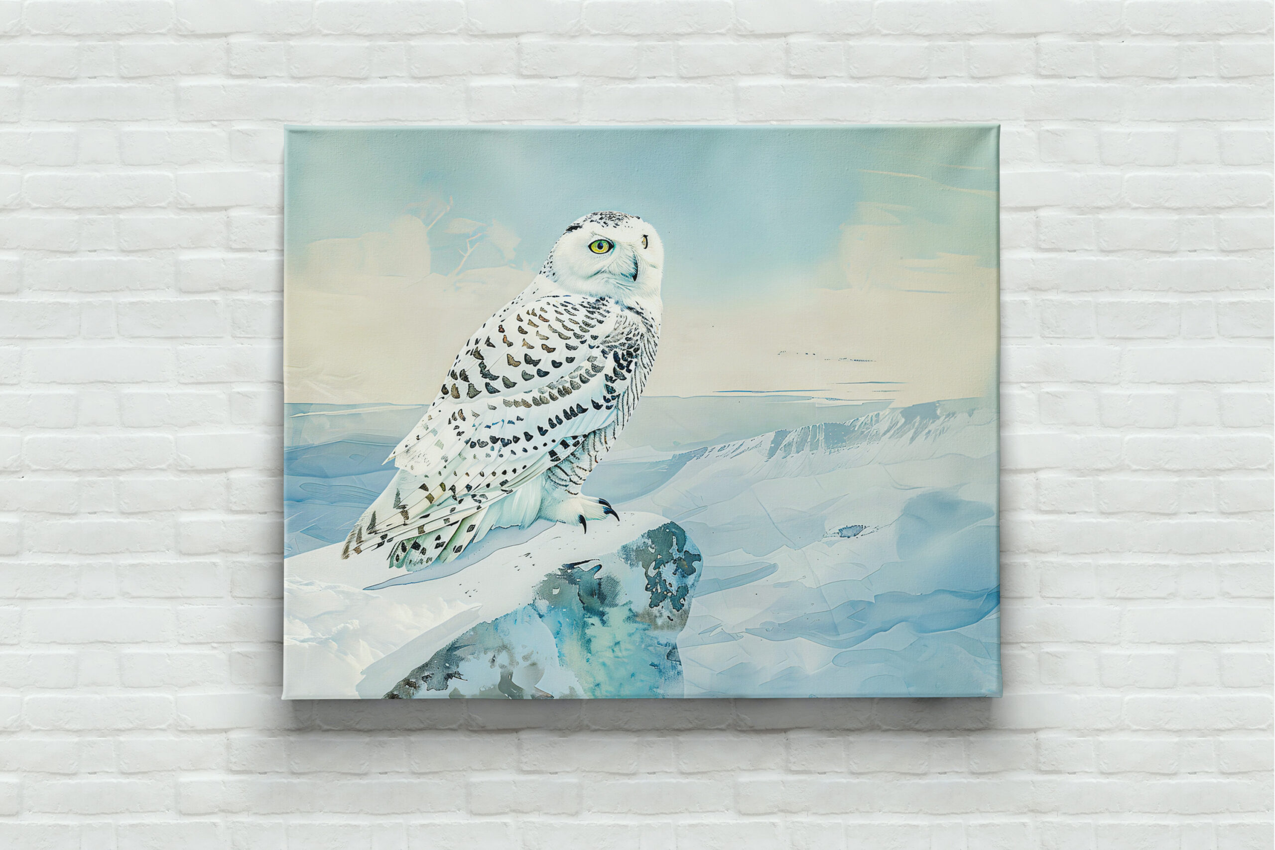 raxxa Canva: Snowy Owl in Frozen Landscape – Bild 3