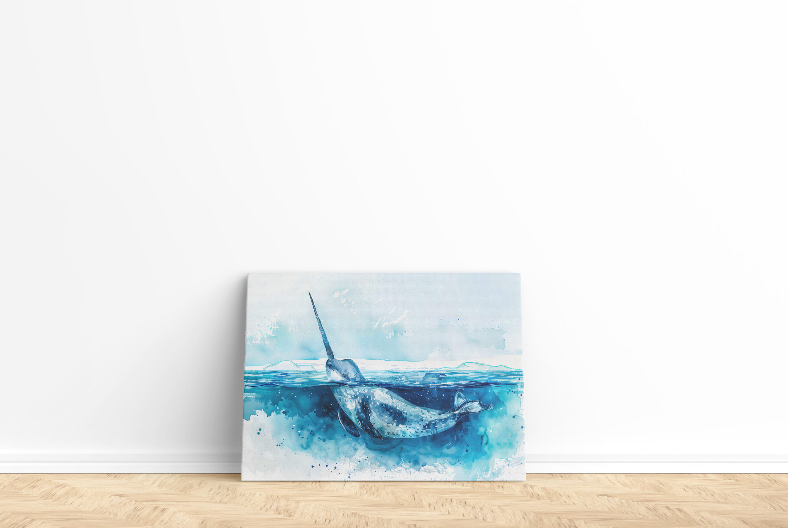 raxxa Canva: Narwhal Swimming in Arctic Waters – Bild 2