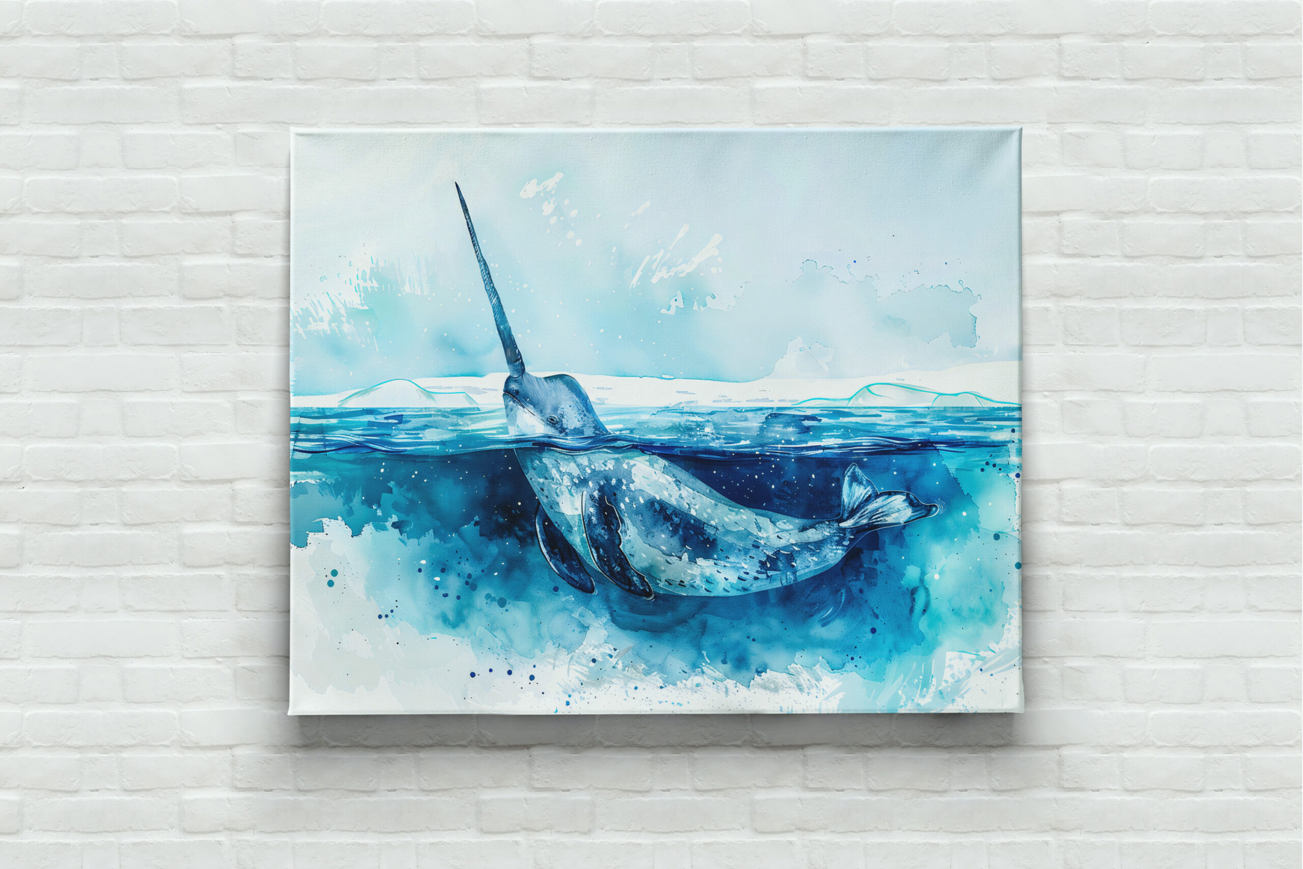 raxxa Canva: Narwhal Swimming in Arctic Waters – Bild 3