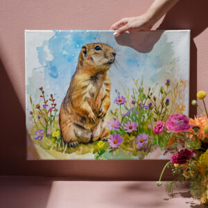 raxxa Canva: Arctic Ground Squirrel in Tundra Landscape