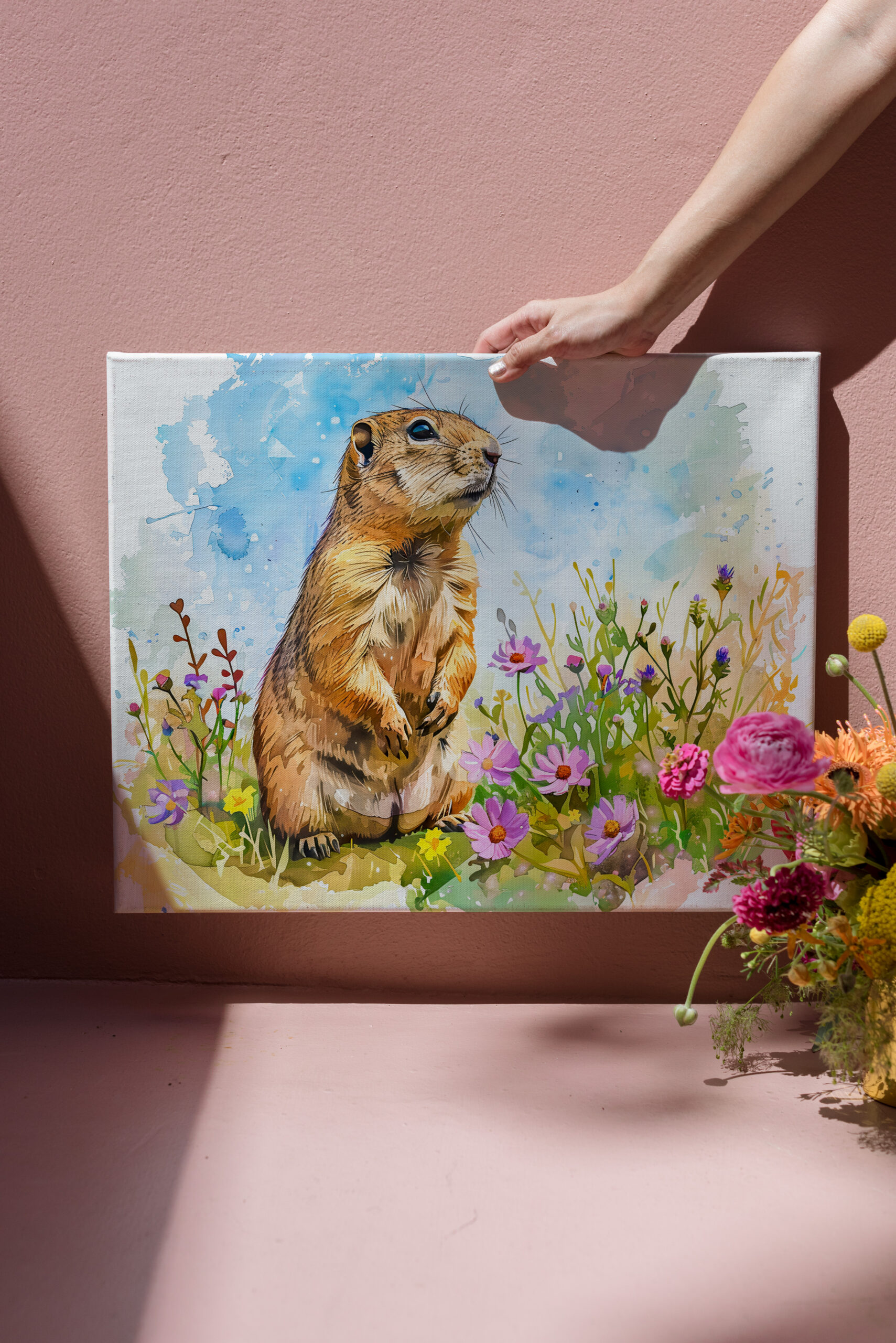 raxxa Canva: Arctic Ground Squirrel in Tundra Landscape