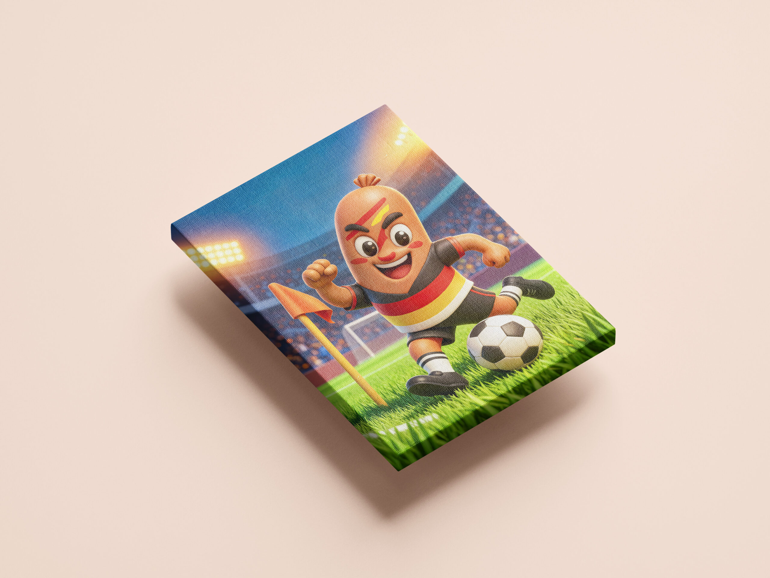 raxxa Canva: German bratwurst soccer player on football field - Image 2