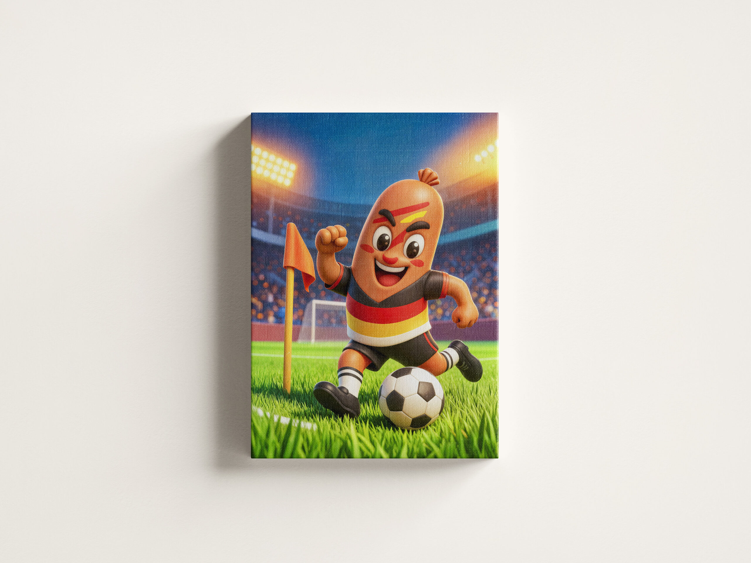 raxxa Canva: German bratwurst soccer player on football field - Image 3