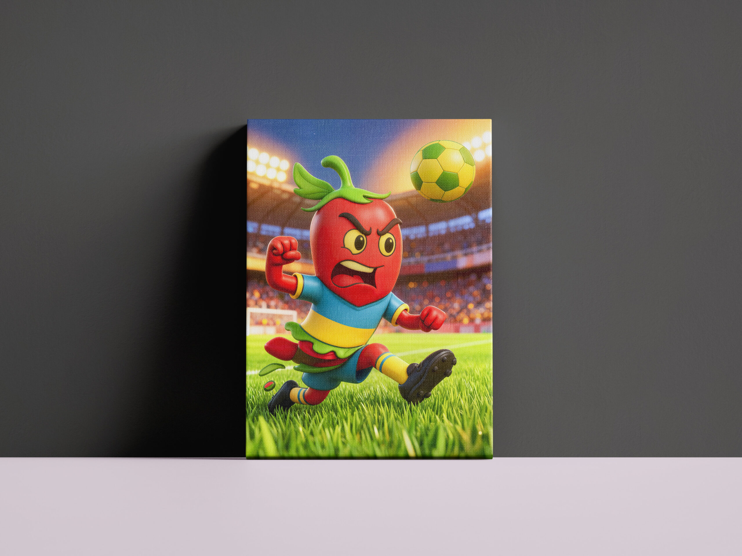 raxxa Canva: Chilean chili pepper soccer player in stadium – Bild 3
