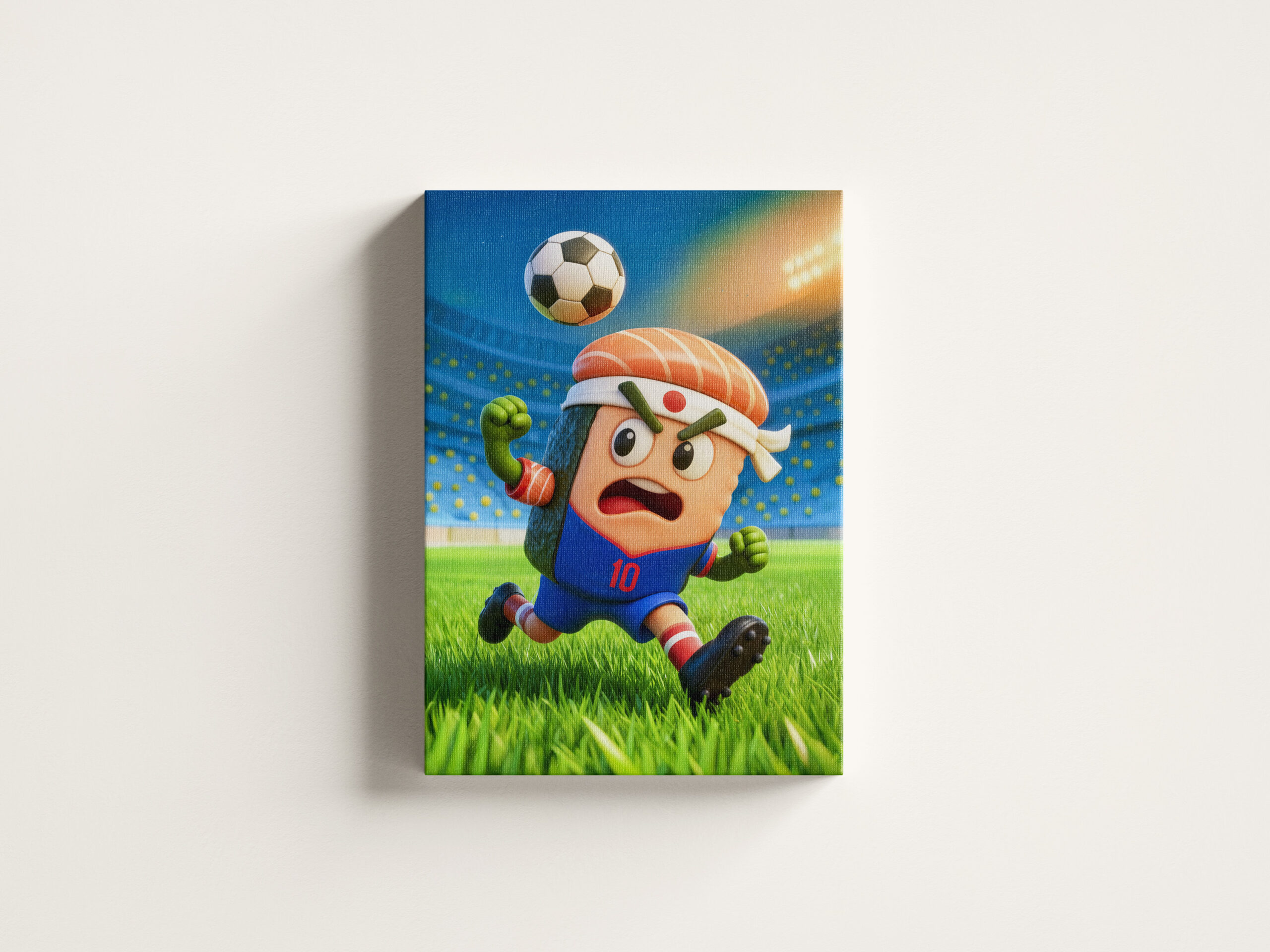raxxa Canva: Japanese sushi roll soccer player in stadium - immagine 3