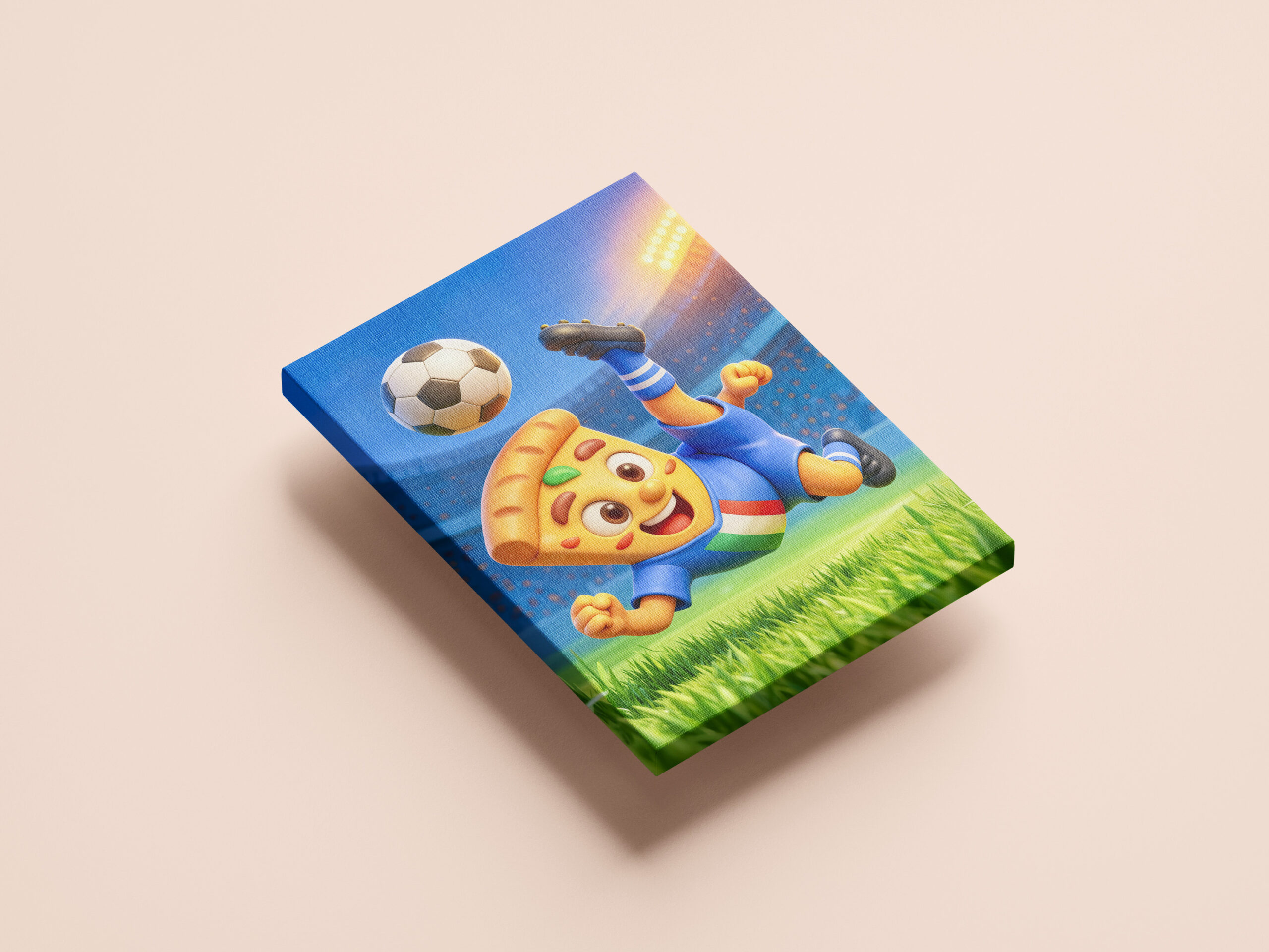 raxxa Canva: Italian pizza performing dramatic soccer bicycle kick – Bild 2