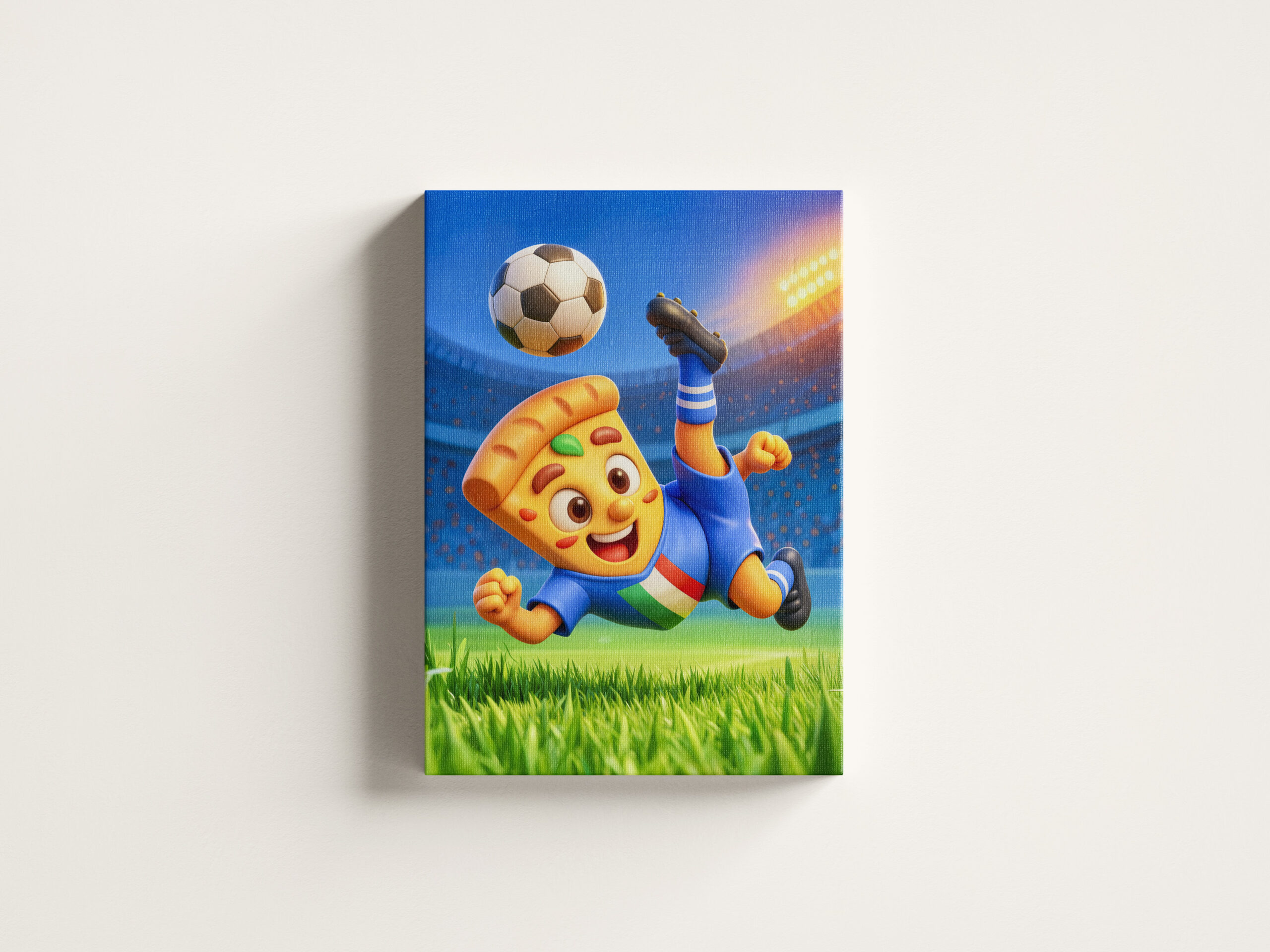raxxa Canva: Italian pizza performing dramatic soccer bicycle kick – Bild 3