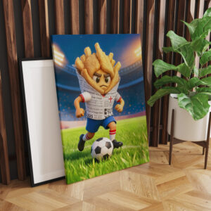 raxxa Canva: English fish and chips soccer player character
