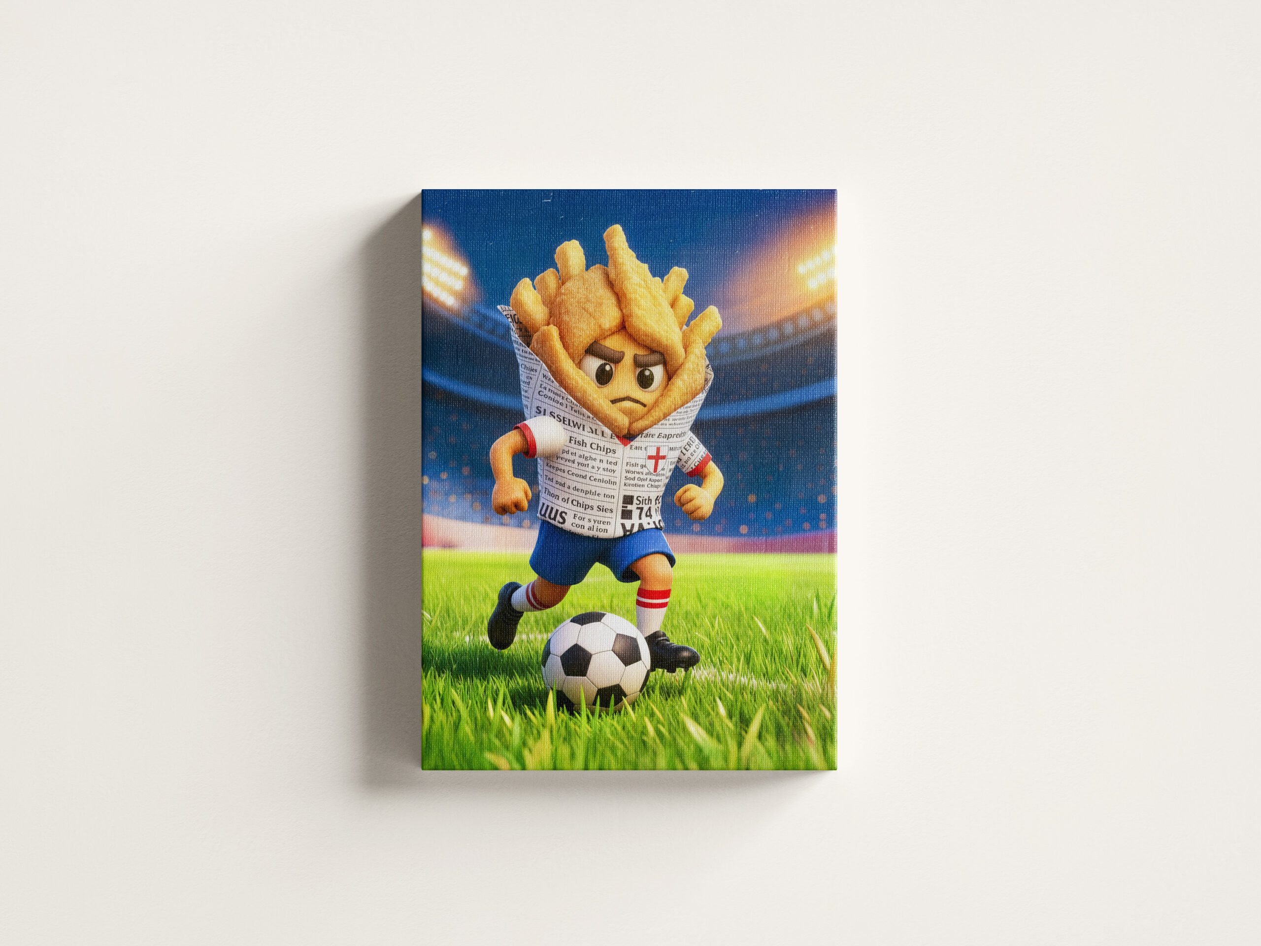 raxxa Canva: English fish and chips soccer player character - immagine 3