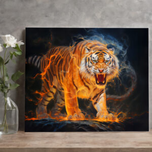 raxxa Canva: Majestic Tiger Chinese Zodiac Artistry