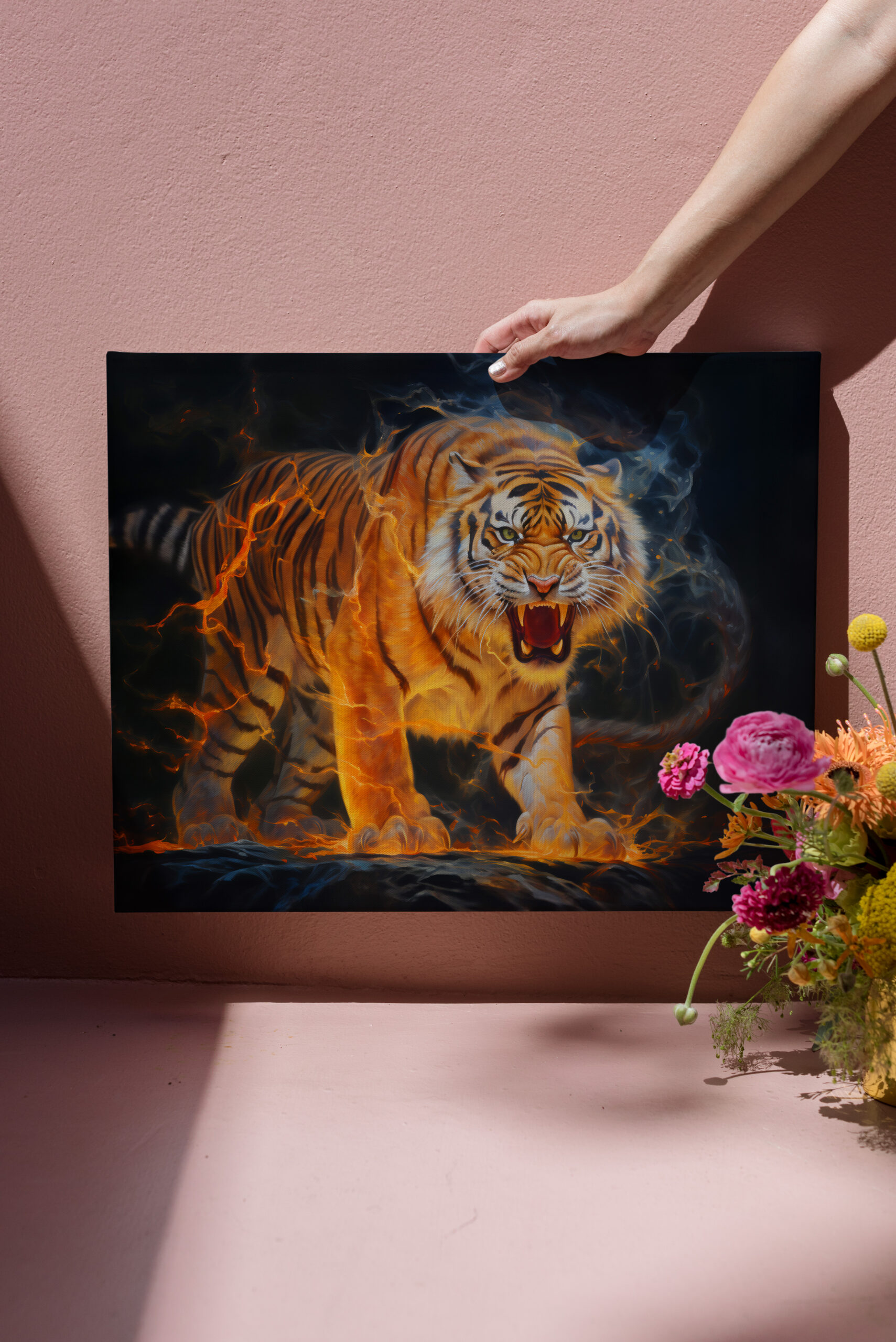 raxxa Canva: Majestic Tiger Chinese Zodiac Artistry – Bild 3