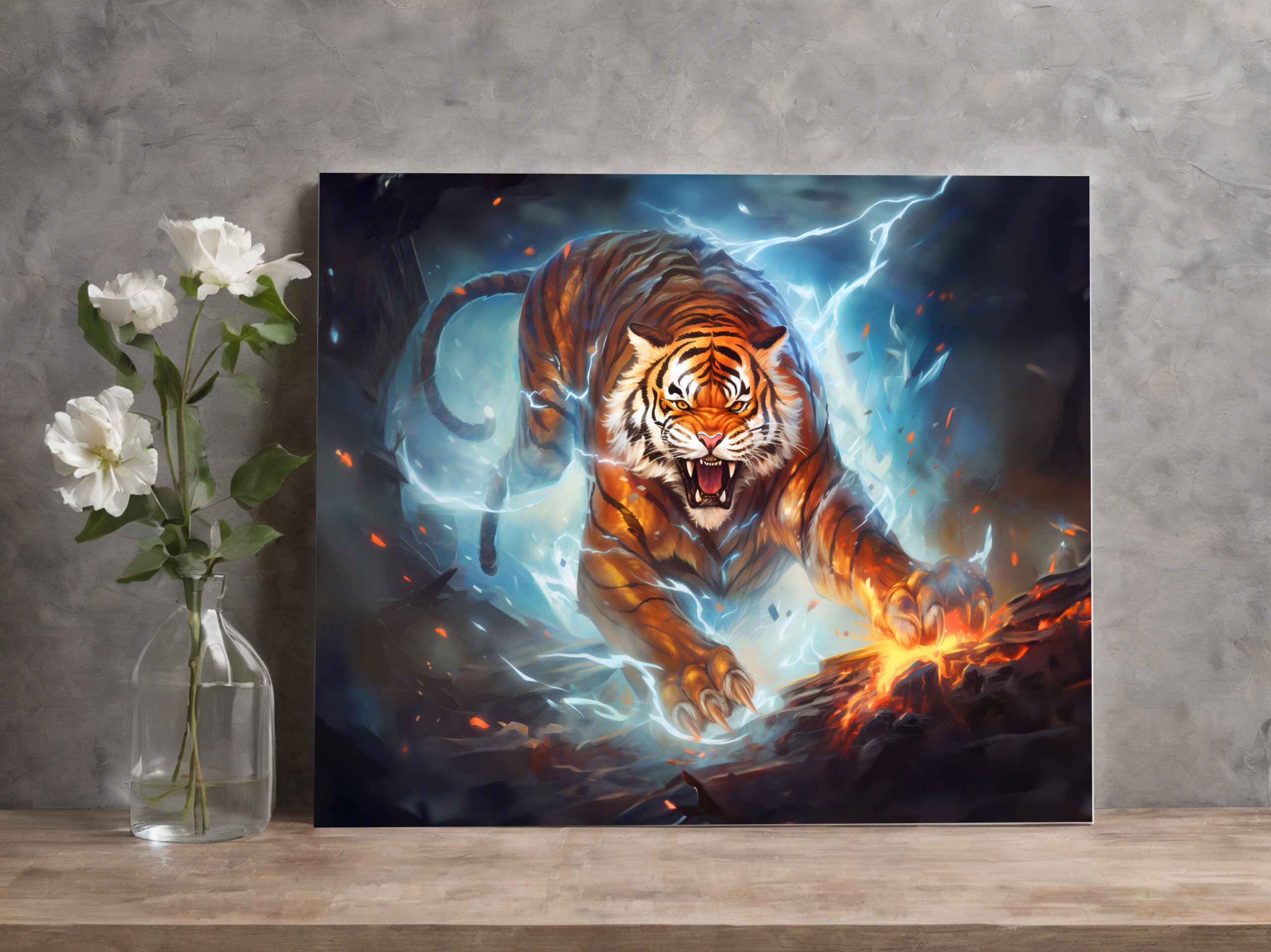 raxxa Canva: Majestic Tiger Chinese Zodiac Artistry - immagine 2