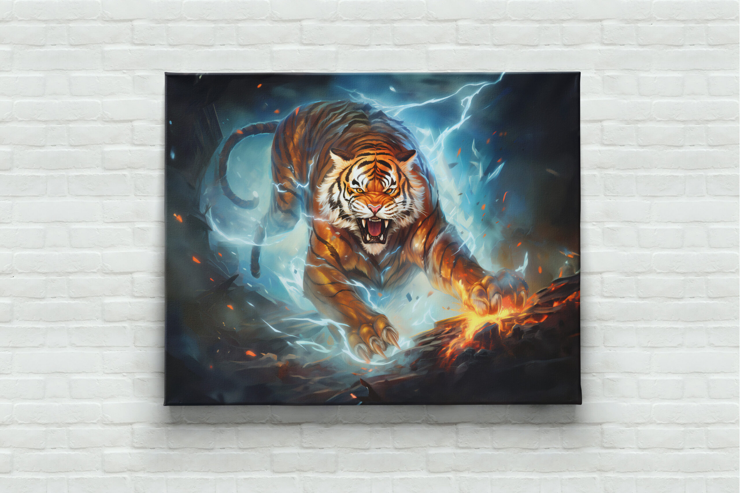 raxxa Canva: Majestic Tiger Chinese Zodiac Artistry - immagine 3