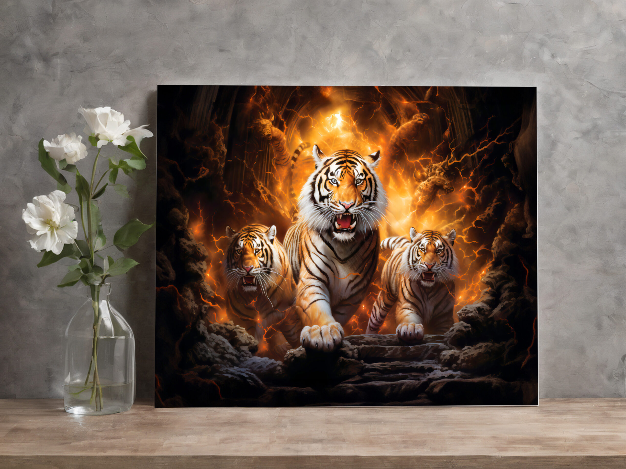 raxxa Canva: Majestic Tiger Chinese Zodiac Artistry - immagine 2