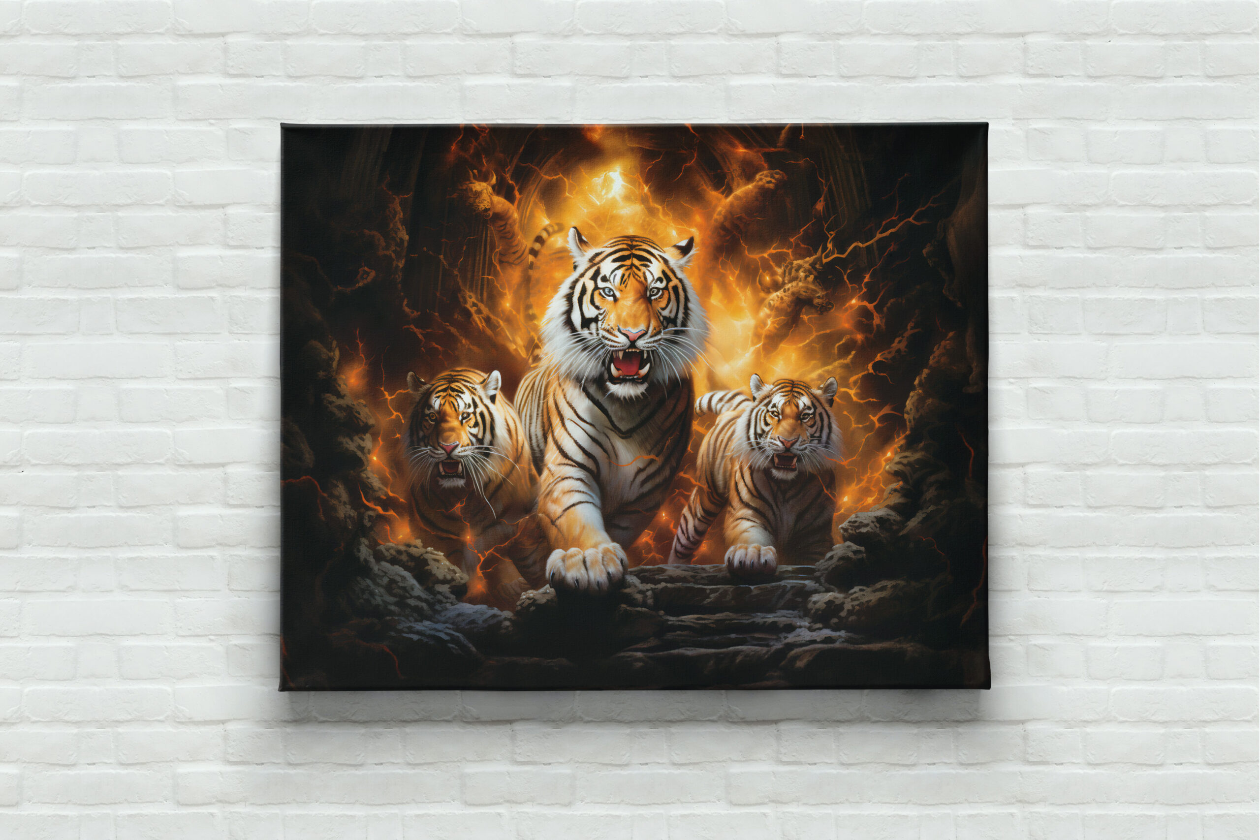 raxxa Canva: Majestic Tiger Chinese Zodiac Artistry - immagine 3