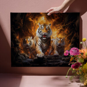 raxxa Canva: Majestic Tiger Chinese Zodiac Artistry