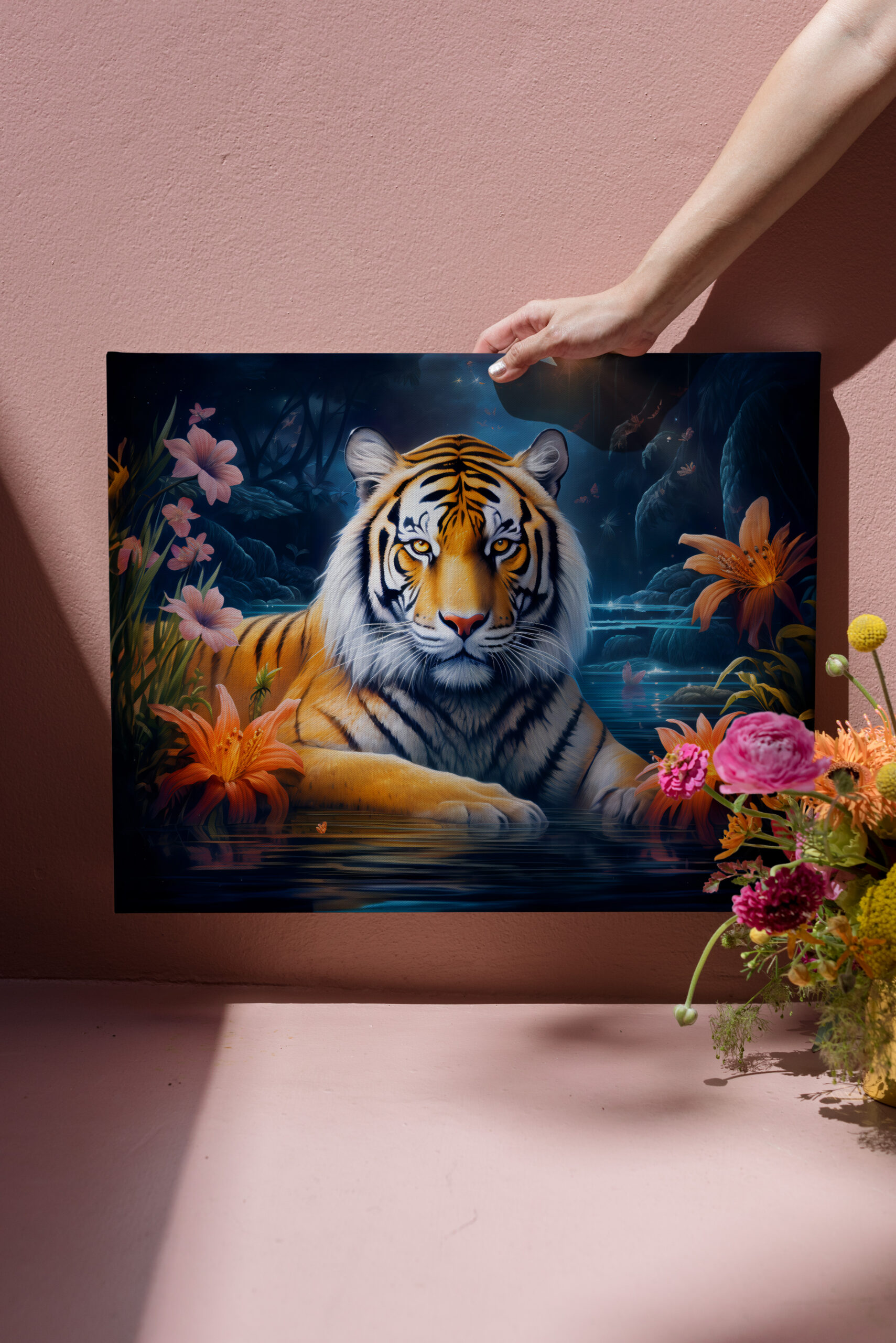 raxxa Canva: Majestic Tiger Chinese Zodiac Artistry