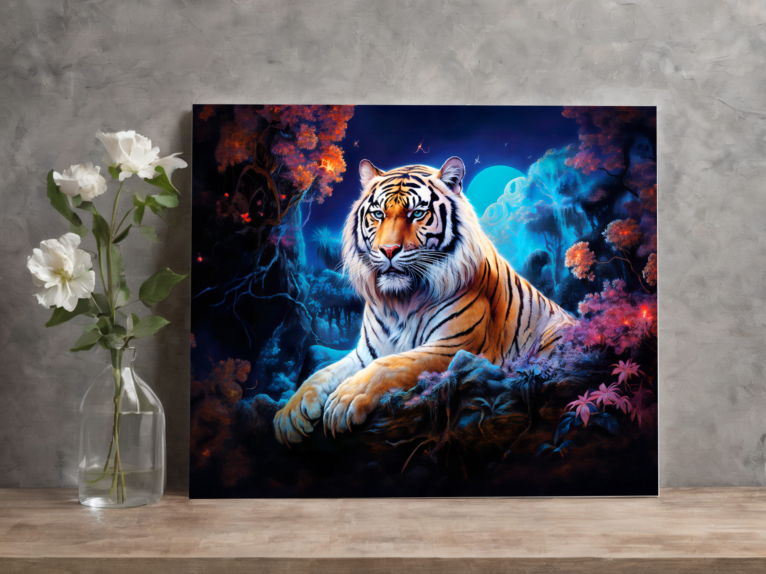 raxxa Canva: Majestic Tiger Chinese Zodiac Artistry - Imagen 2
