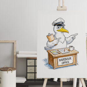 raxxa Canva: Comic Bird Harbour Officer