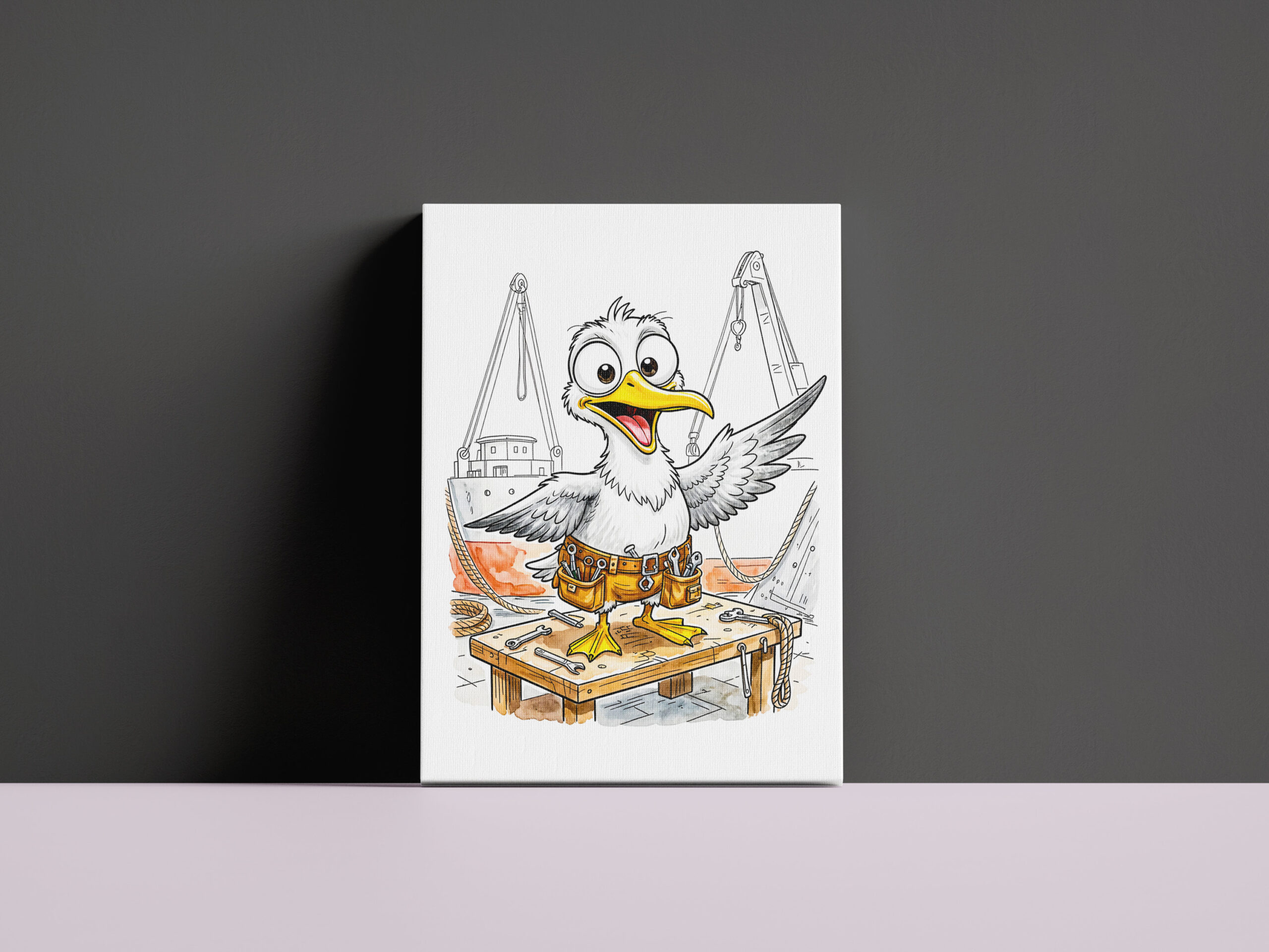 raxxa Canva: Comic Bird Shipyard Worker - immagine 2