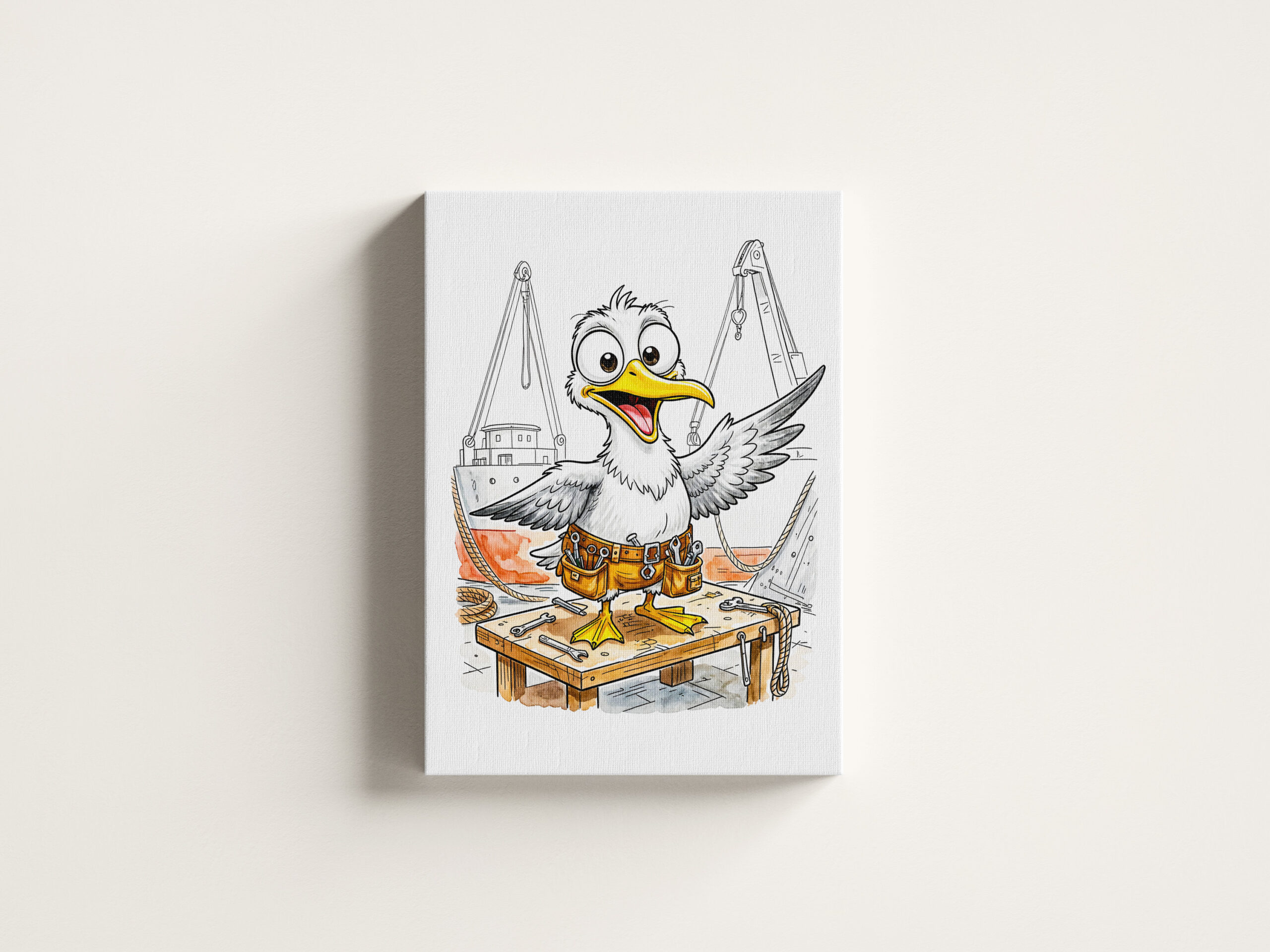 raxxa Canva: Comic Bird Shipyard Worker - immagine 3