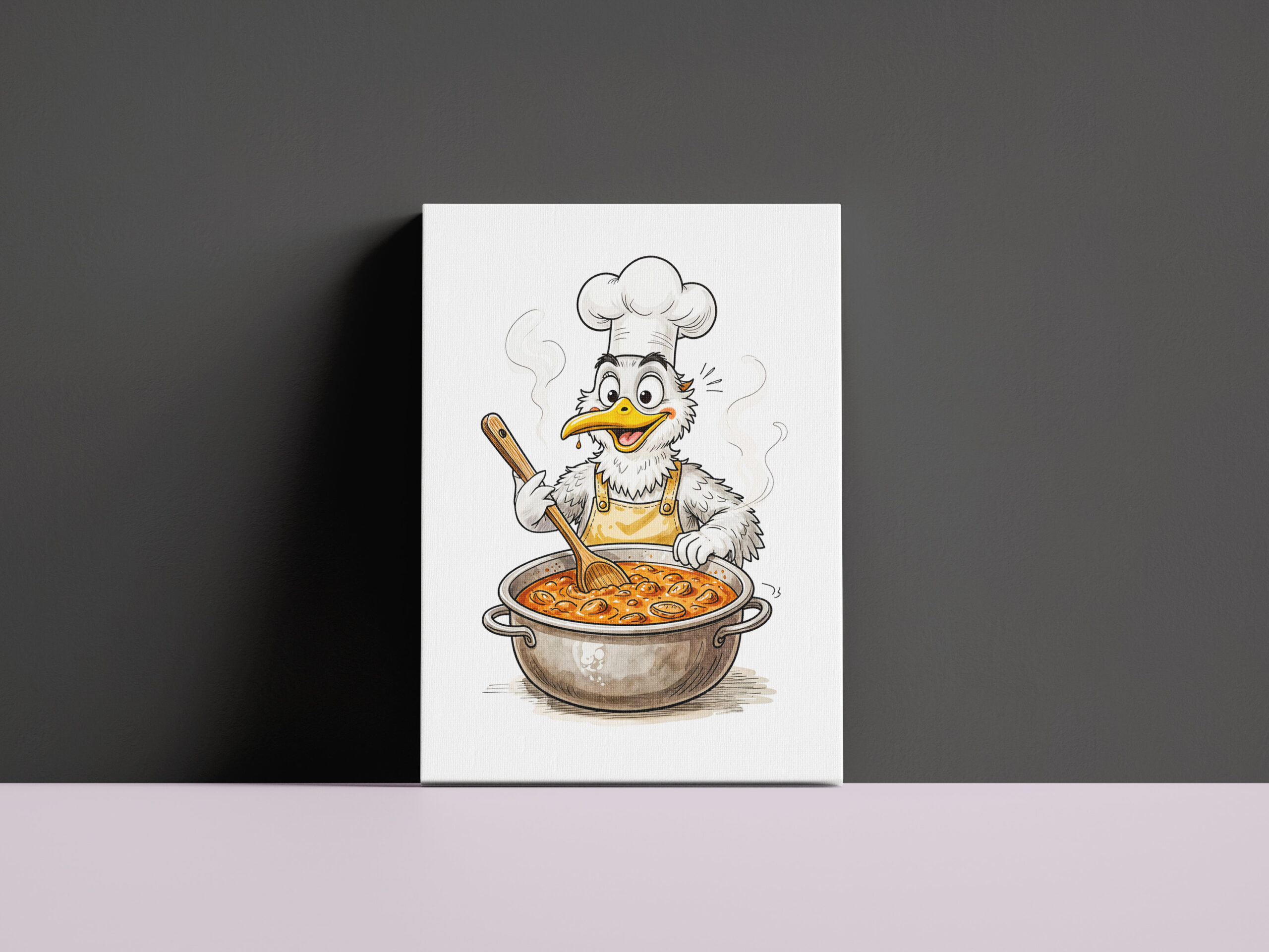 raxxa Canva: Comic Bird Cooking Labskaus - immagine 2