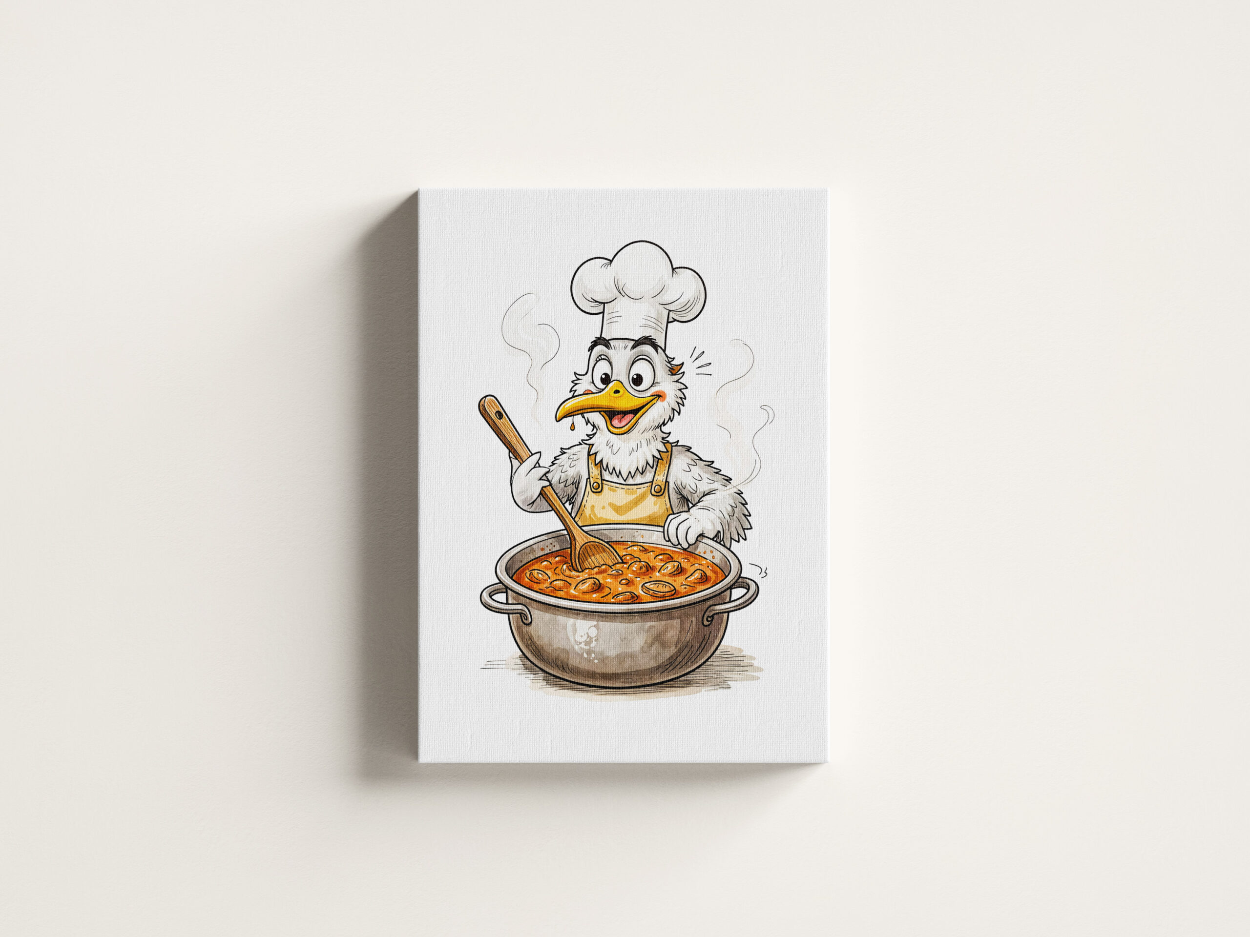 raxxa Canva: Comic Bird Cooking Labskaus - immagine 3