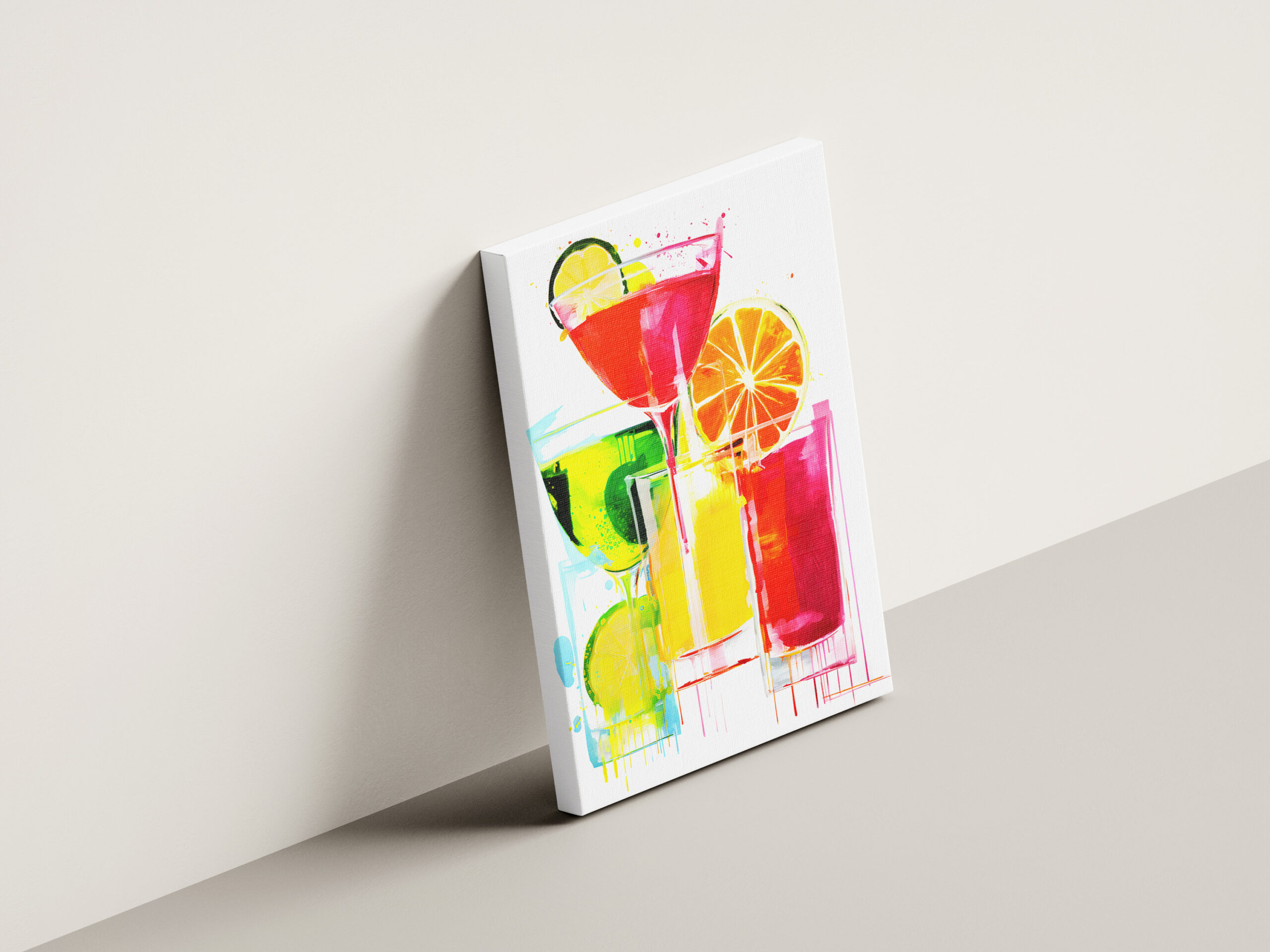 raxxa Canva: Ethereal Drinks Abstract Paintings of Colorful Cocktails. – Bild 3