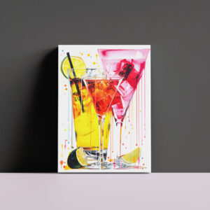 raxxa Canva: Canvas Cocktails Abstract Artistry Meets Mixology.