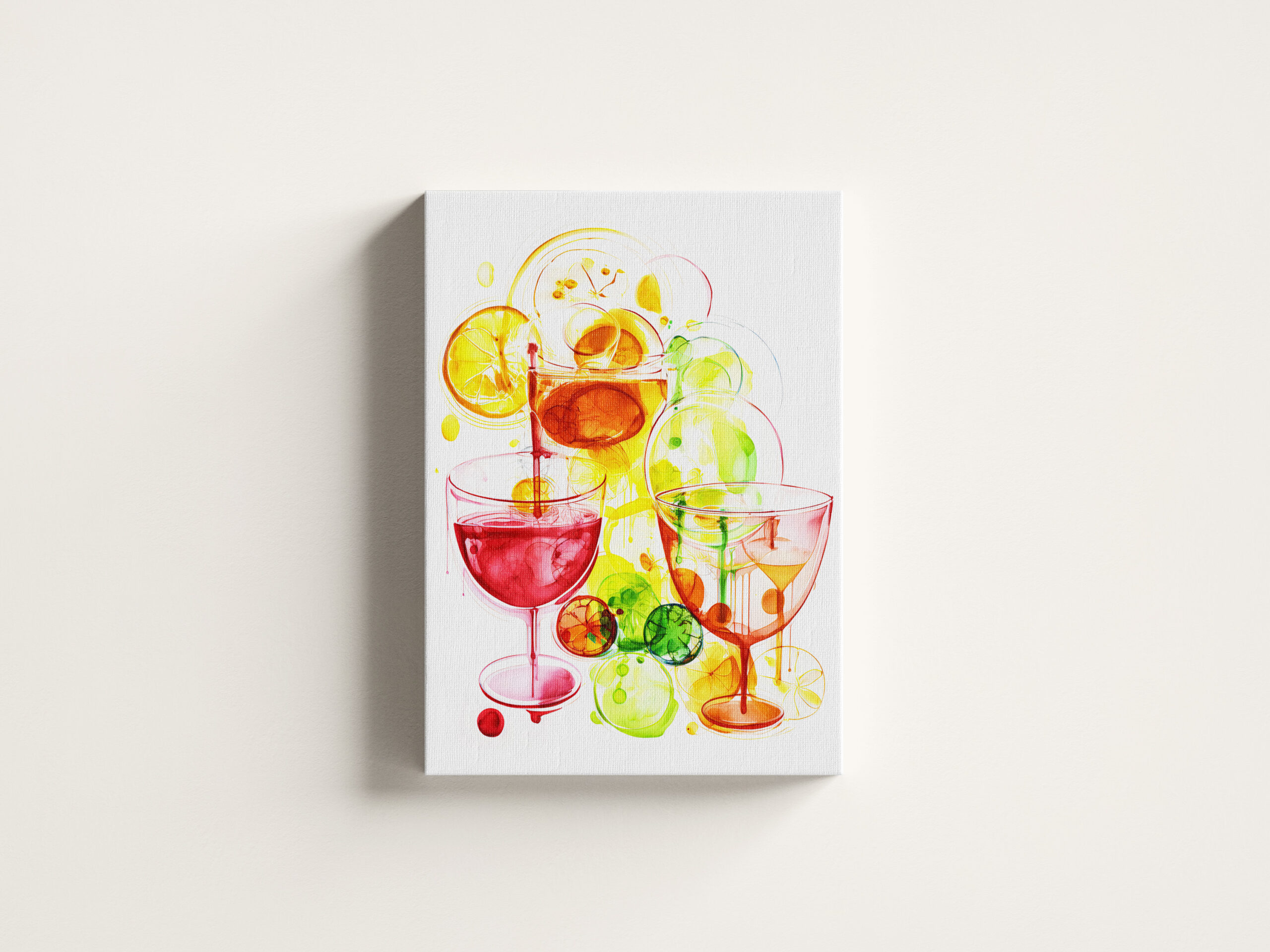 raxxa Canva: Abstract Strokes of Flavor Colorful Cocktails Unleashed – Image 3