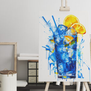 raxxa Canva: Chroma-Sips Abstractly Rendered Colorful Cocktails.