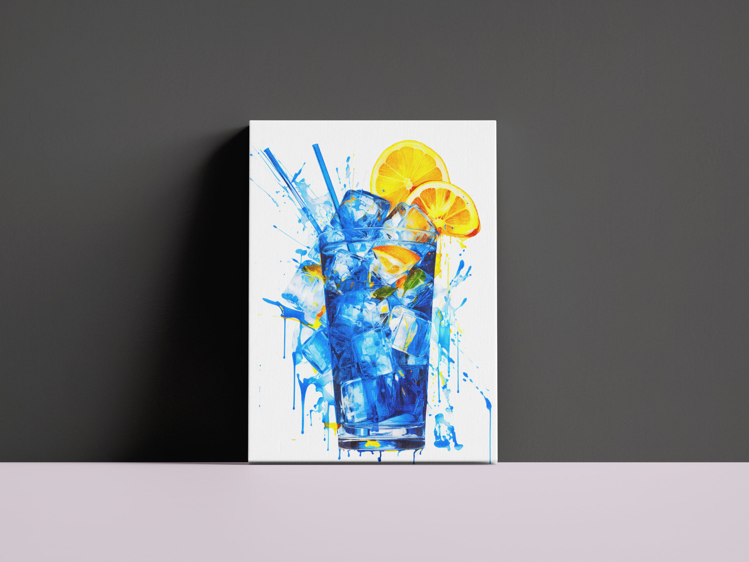raxxa Canva: Chroma-Sips Abstractly Rendered Colorful Cocktails. – Image 2